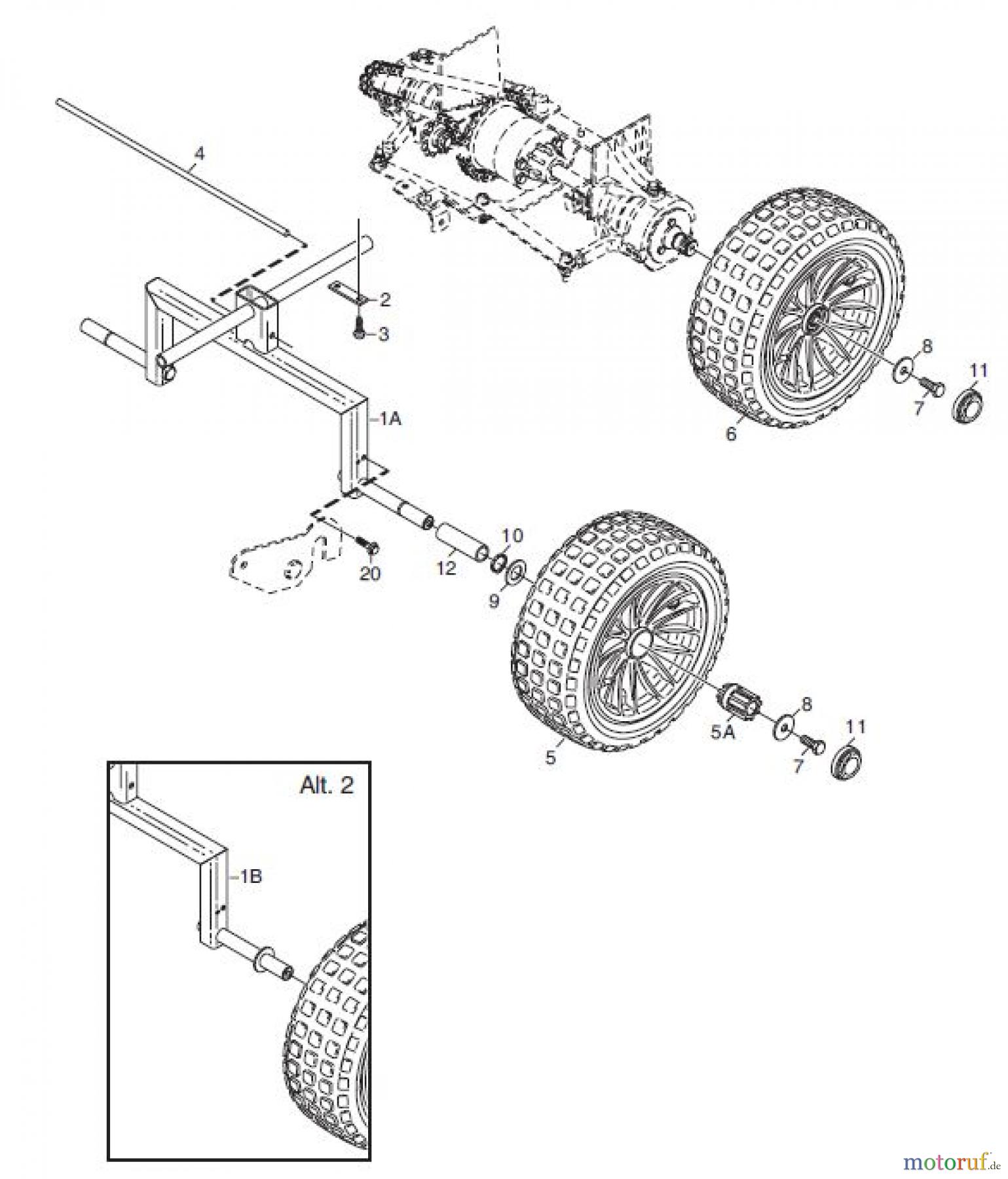 Global Garden Products GGP Frontmäher X1 2009 RÄDER