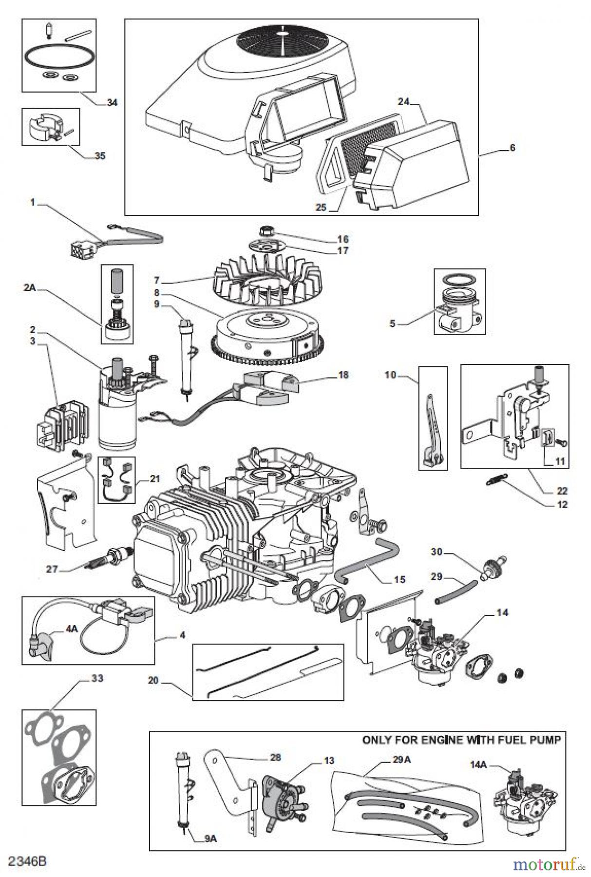 Global Garden Products GGP Frontmäher X1 2010 GGP-Engines WM 12- 12,5 414cc