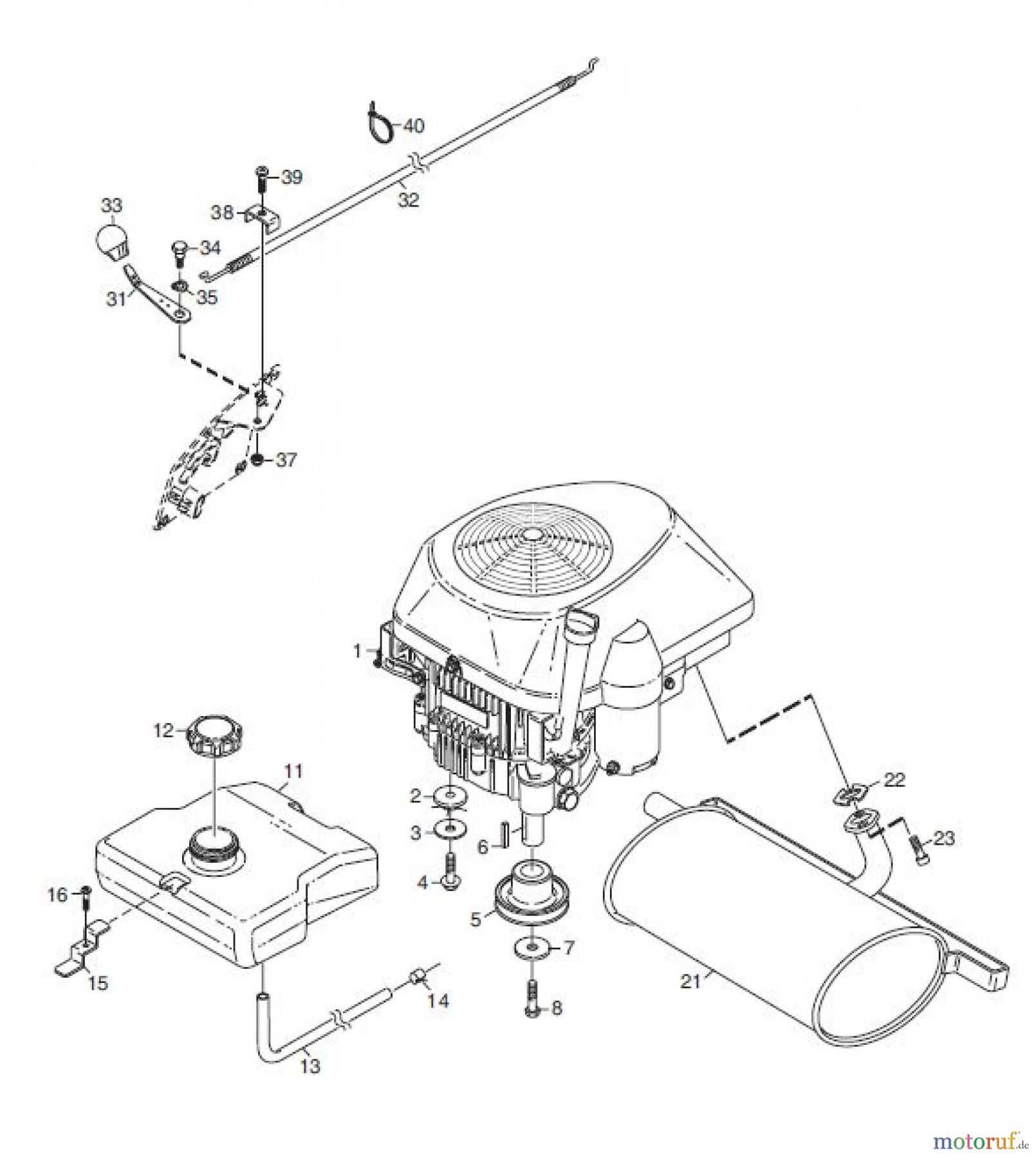 Global Garden Products GGP Frontmäher X1 2010 MOTOR