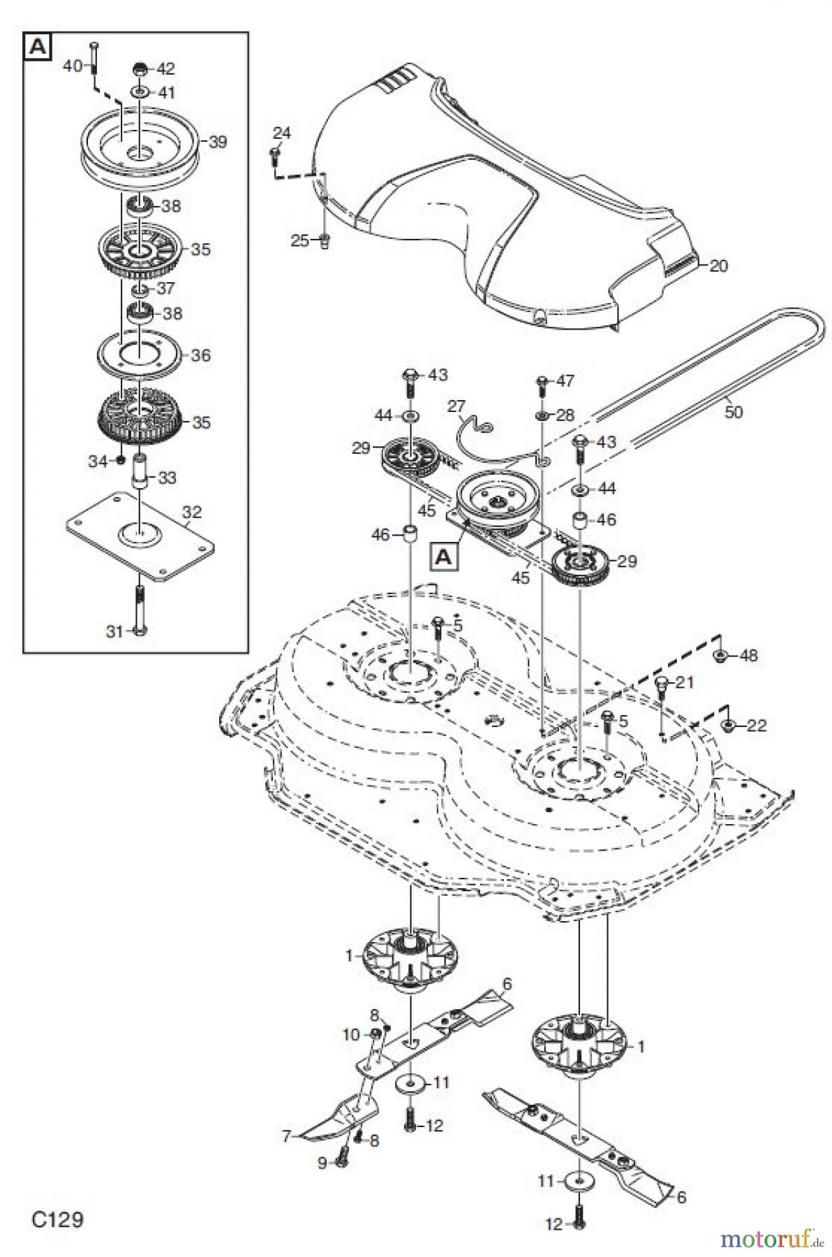 Global Garden Products GGP Frontmäher XK_XK4 SERIES 2007 XK MÄHWERK 95C TRANSMISSION