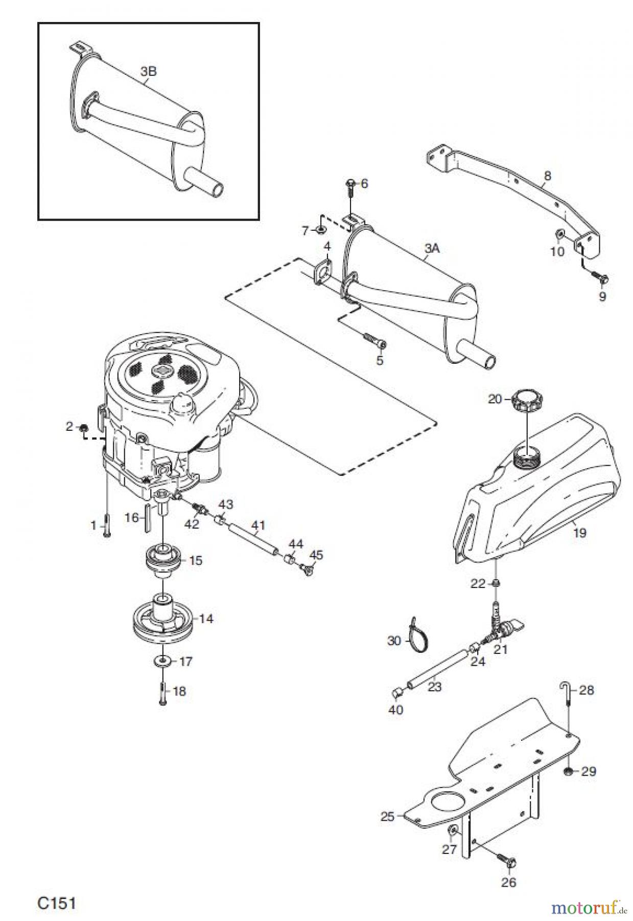 Global Garden Products GGP Frontmäher XK_XK4 SERIES 2007 XK 13-XK 16. XK 16HD-XK4 160HD, MOTOR