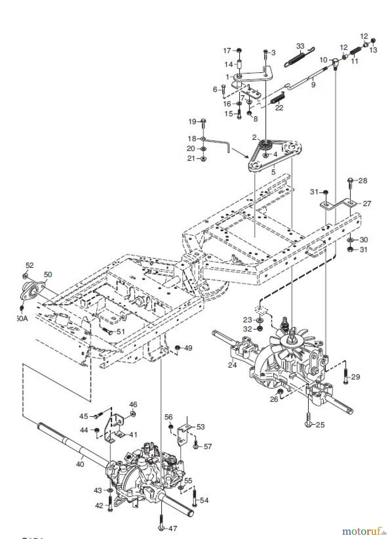 Global Garden Products GGP Frontmäher XK_XK4 SERIES 2007 XK 16-XK4 160HD, TRANSMISSION 4WD
