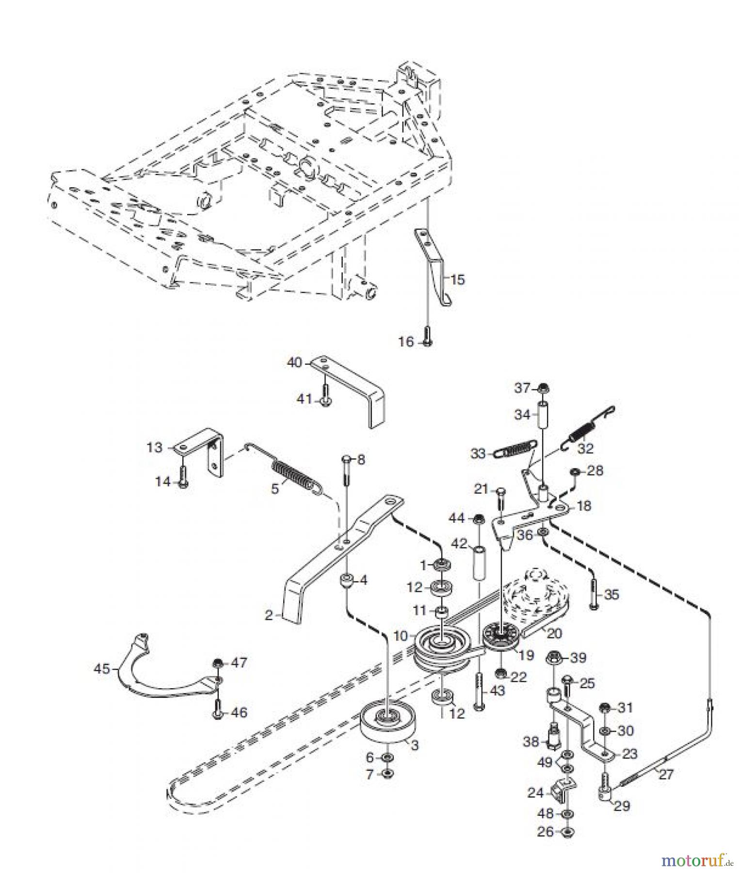 Global Garden Products GGP Frontmäher XK_XK4 SERIES 2007 XK 13-XK16, XK 160HD, NEBENANTRIEB 2WD