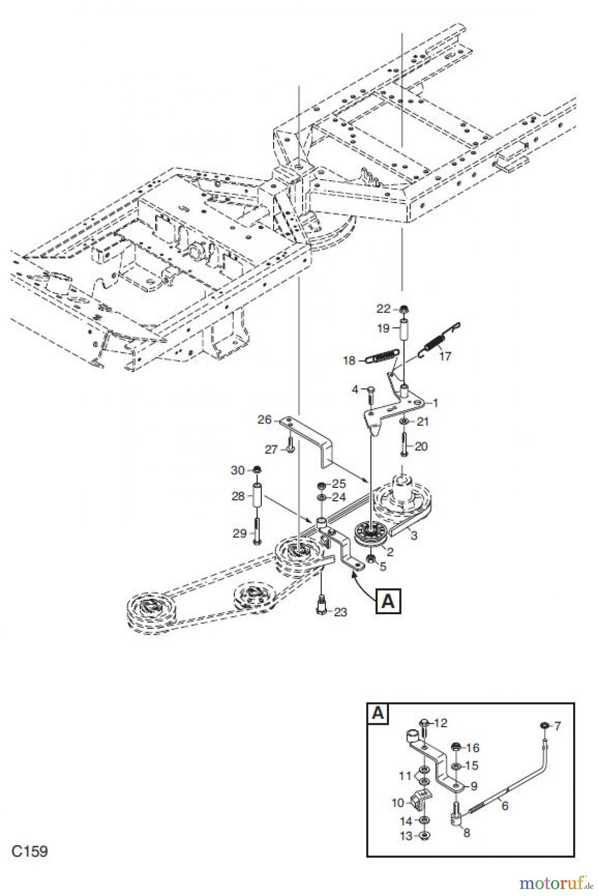 Global Garden Products GGP Frontmäher XK_XK4 SERIES 2007 XK 16- XK4 160HD, NEBENANTRIEB 4WD