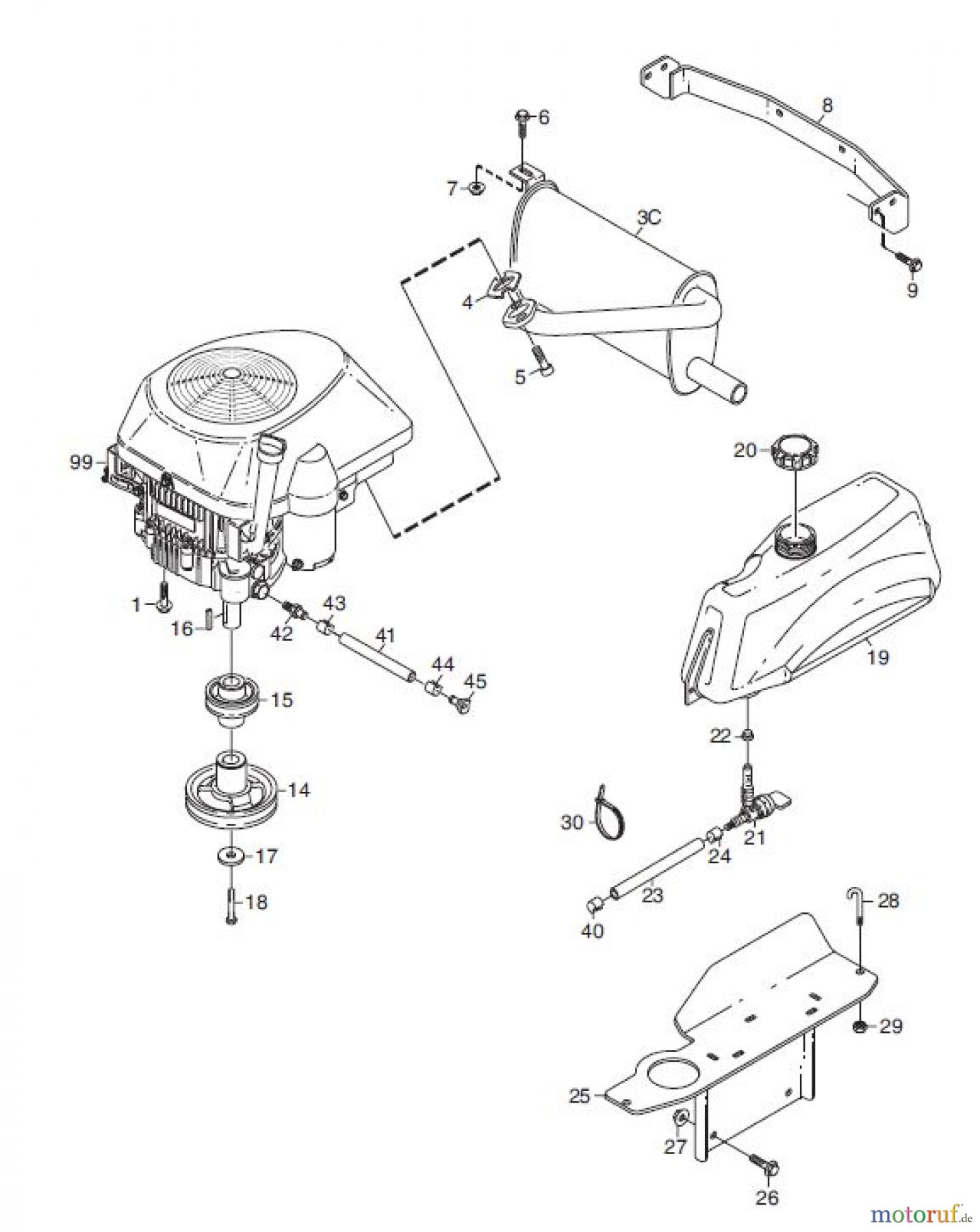  Global Garden Products GGP Frontmäher XK_XK4 SERIES 2009 XK 140HD MOTOR (GGP)