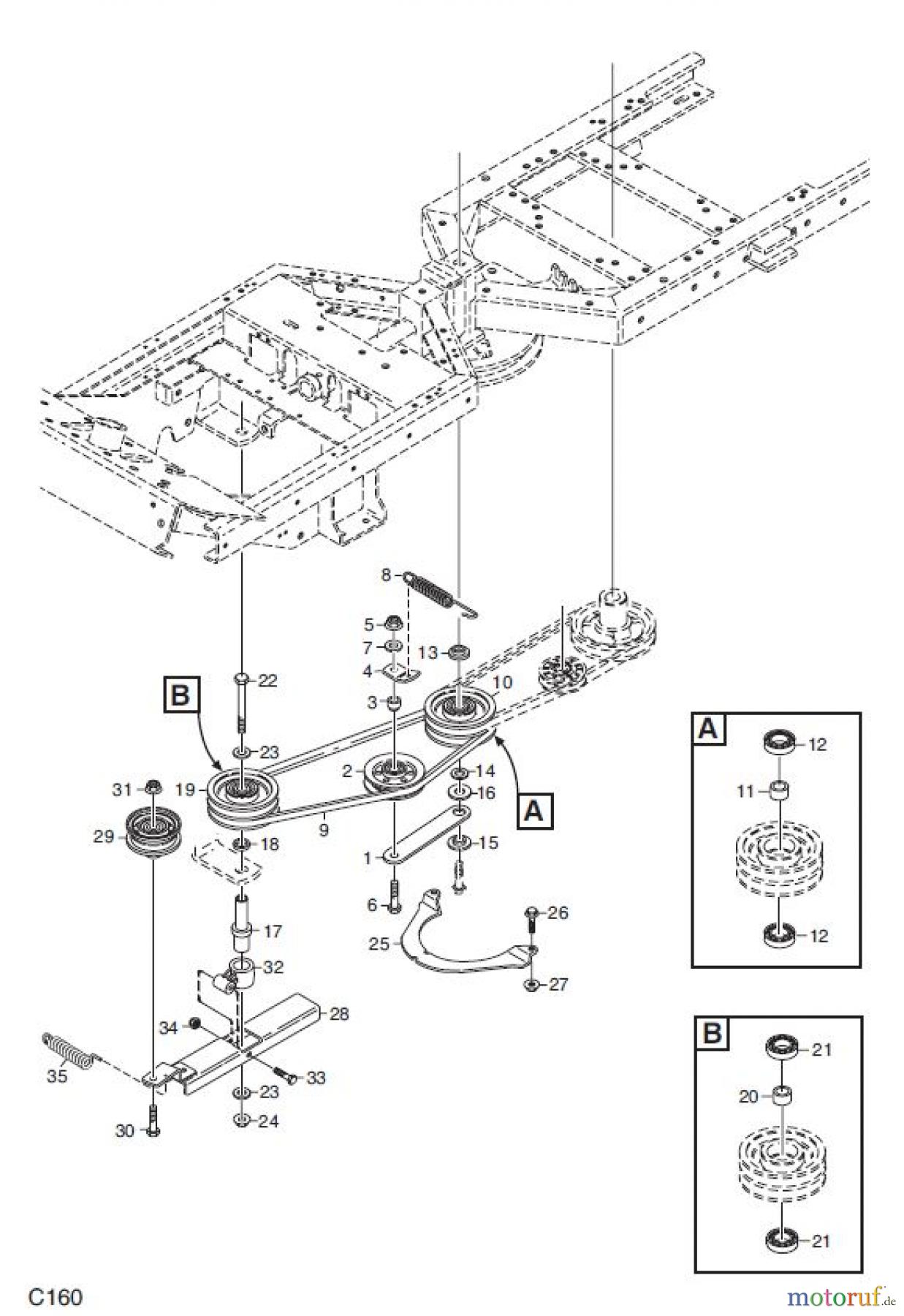 Global Garden Products GGP Frontmäher XK_XK4 SERIES 2009 XK4 160HD NEBENANTRIEB 4WD