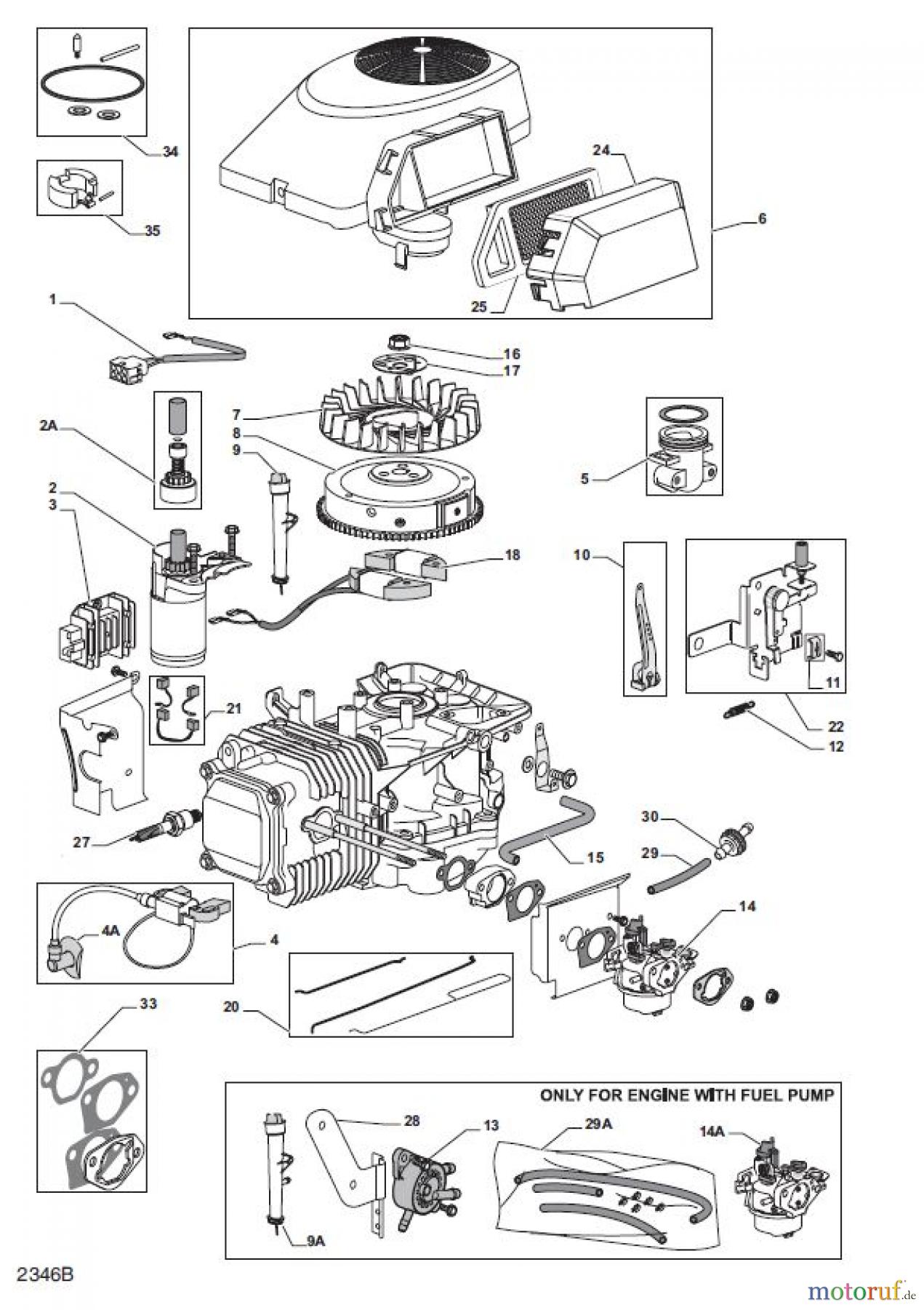 Global Garden Products GGP Frontmäher XK_XK4 SERIES 2010 GGP-MOTOR WM 12-12,5 (414 cc)