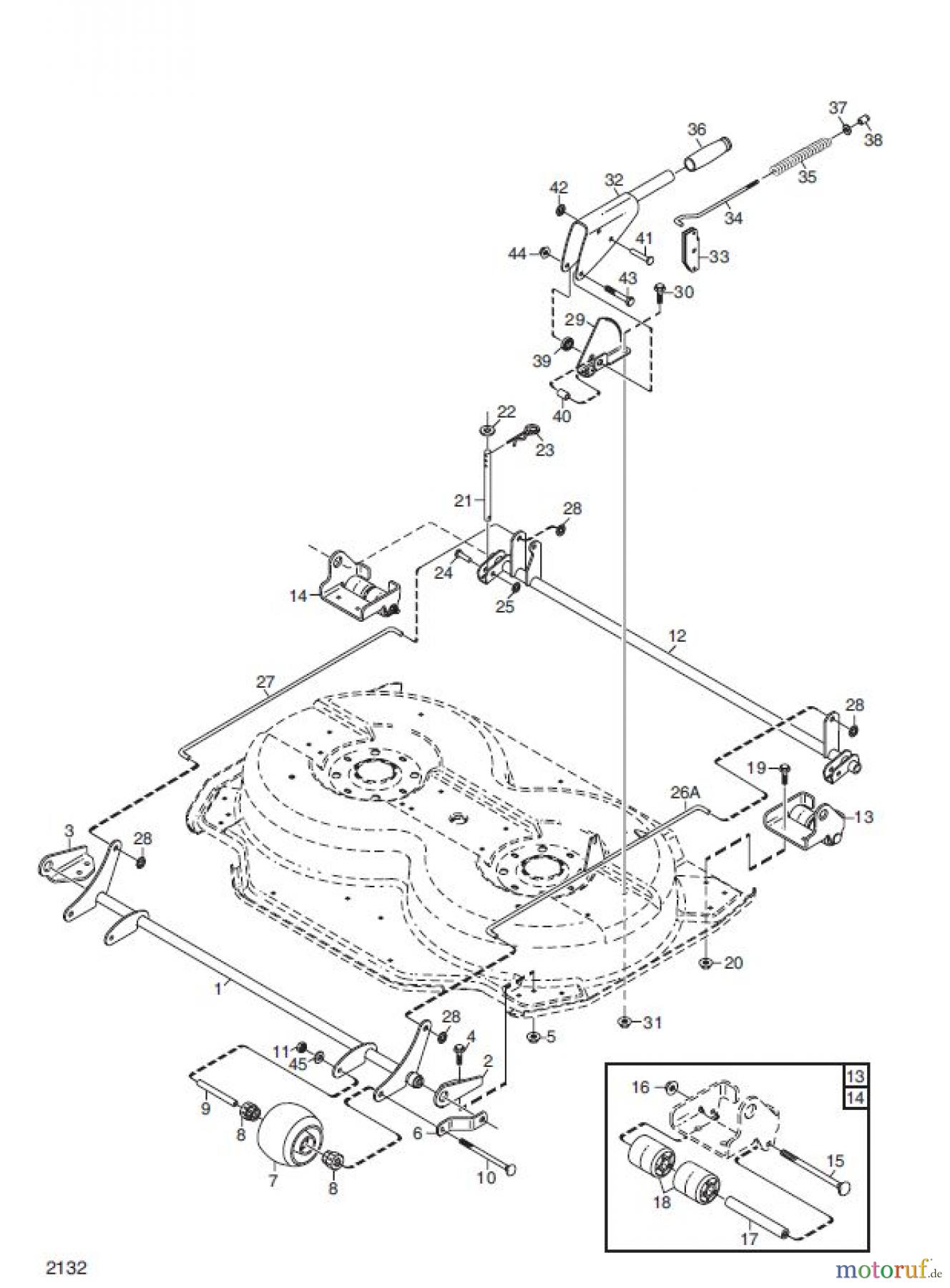 Global Garden Products GGP Frontmäher XK_XK4 SERIES 2010 XK MÄHERWERK 95C REGULIERUNGEN