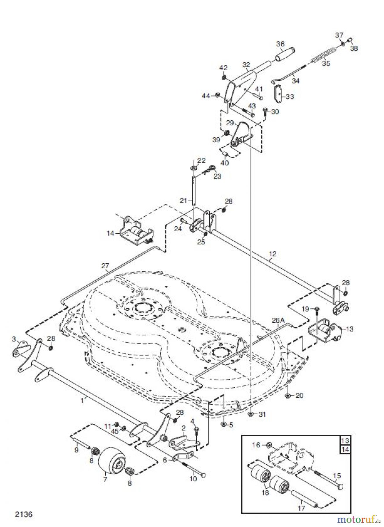 Global Garden Products GGP Frontmäher XK_XK4 SERIES 2010 XK MÄHWERK 105C REGULIERUNGEN