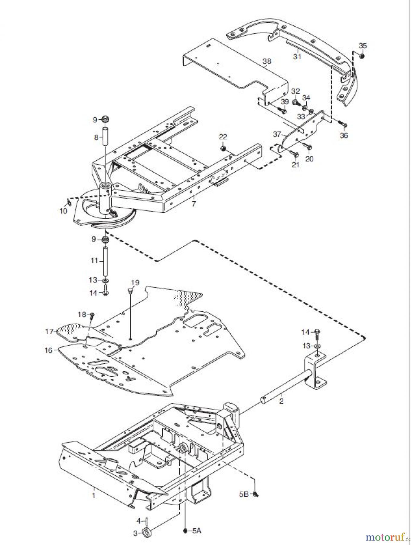 Global Garden Products GGP Frontmäher XK_XK4 SERIES 2010 XK4 160 HD RAHMEN 4WD