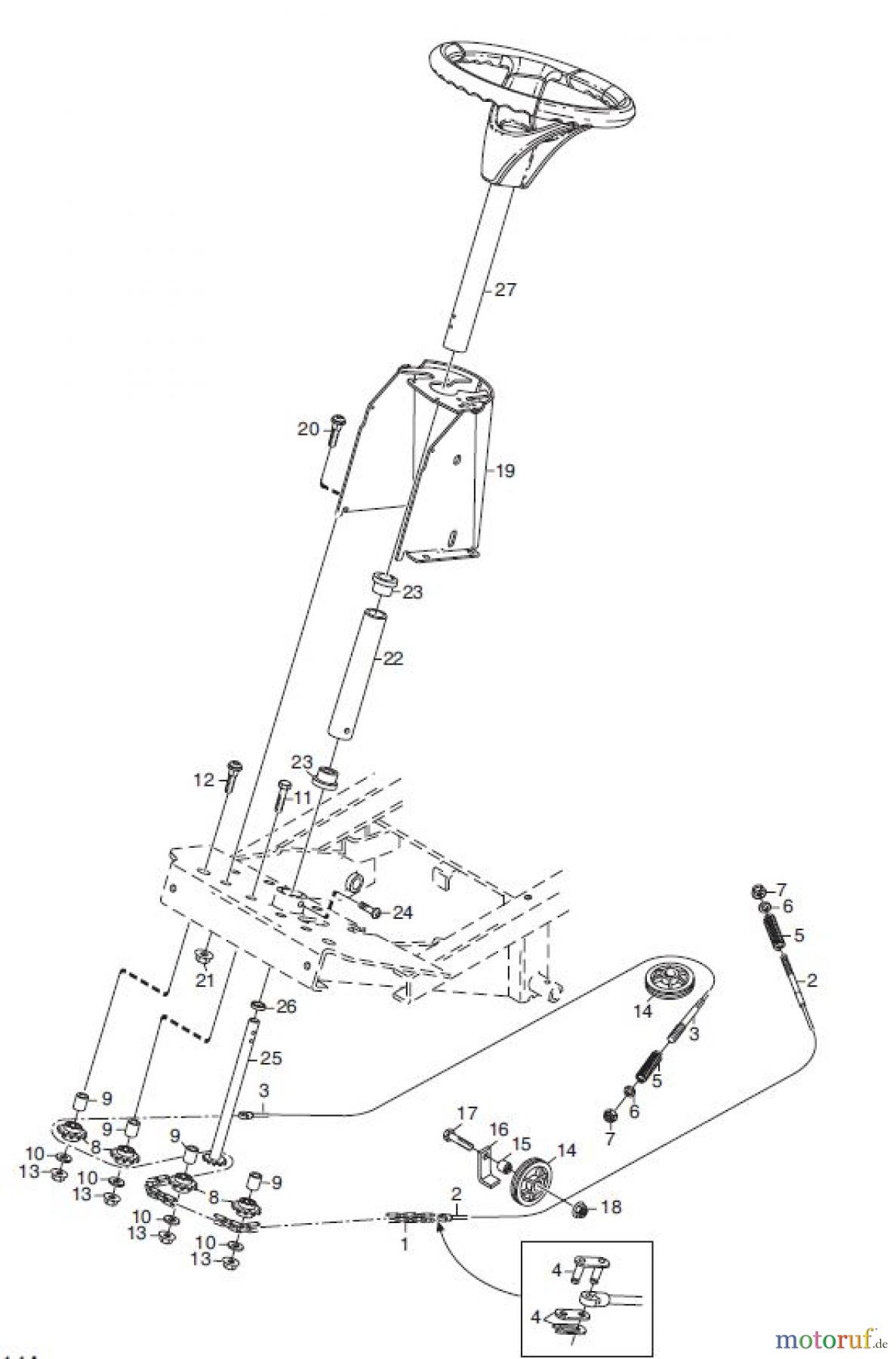  Global Garden Products GGP Frontmäher XK_XK4 SERIES 2010 XK 140HD- XK160HD LENKUNG 2WD