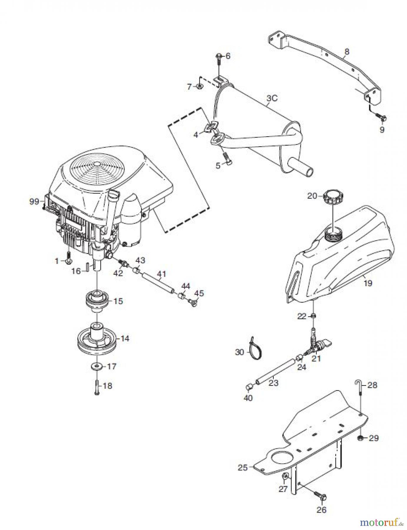 Global Garden Products GGP Frontmäher XK_XK4 SERIES 2010 XK 140HD MOTOR (GGP)