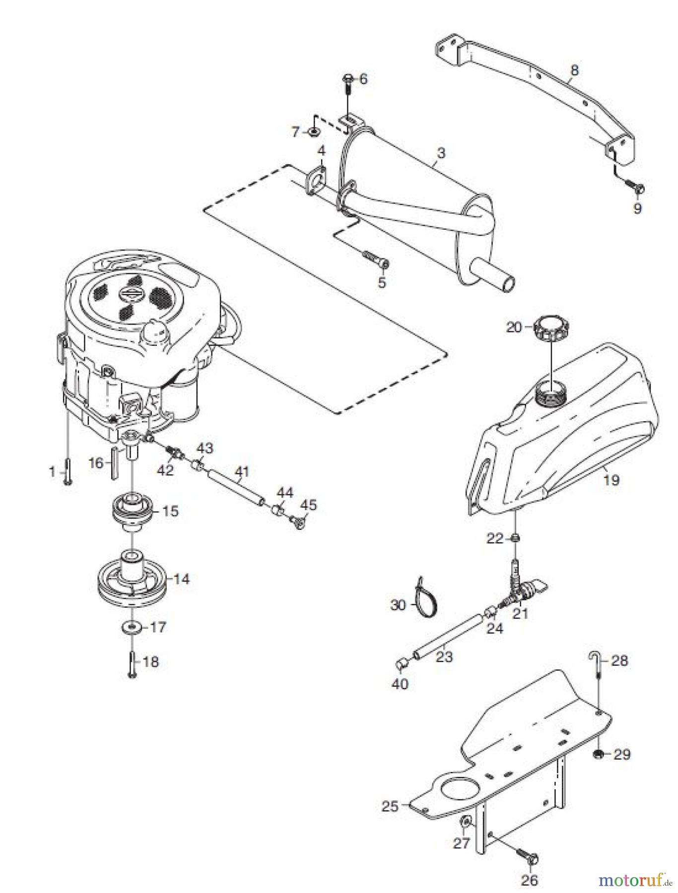 Global Garden Products GGP Frontmäher XK_XK4 SERIES 2010 XK 140HD- XK 160-XK4 160HD MOTOR (B&S)