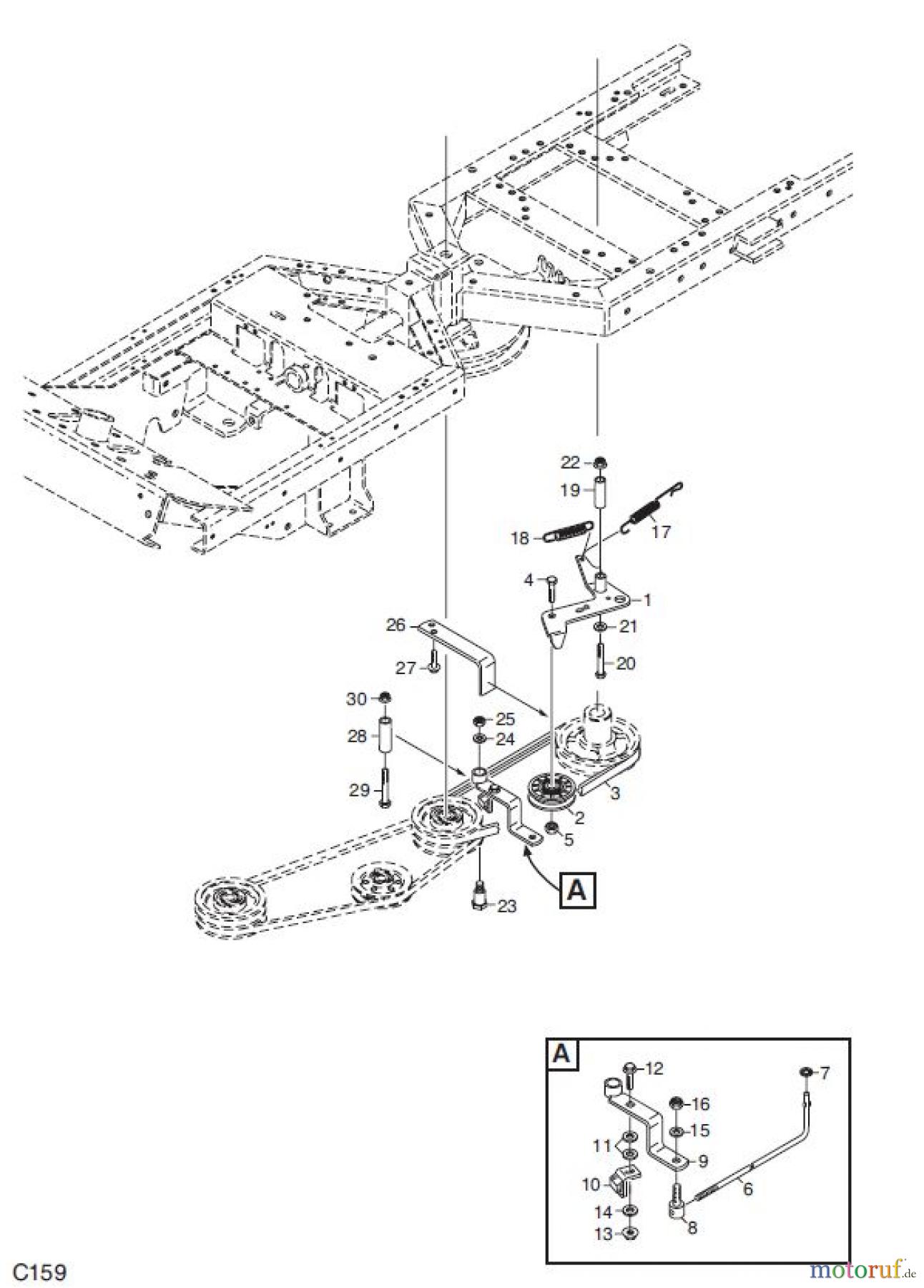  Global Garden Products GGP Frontmäher XK_XK4 SERIES 2010 XK4 160HD NEBENANTRIEB 4WD 