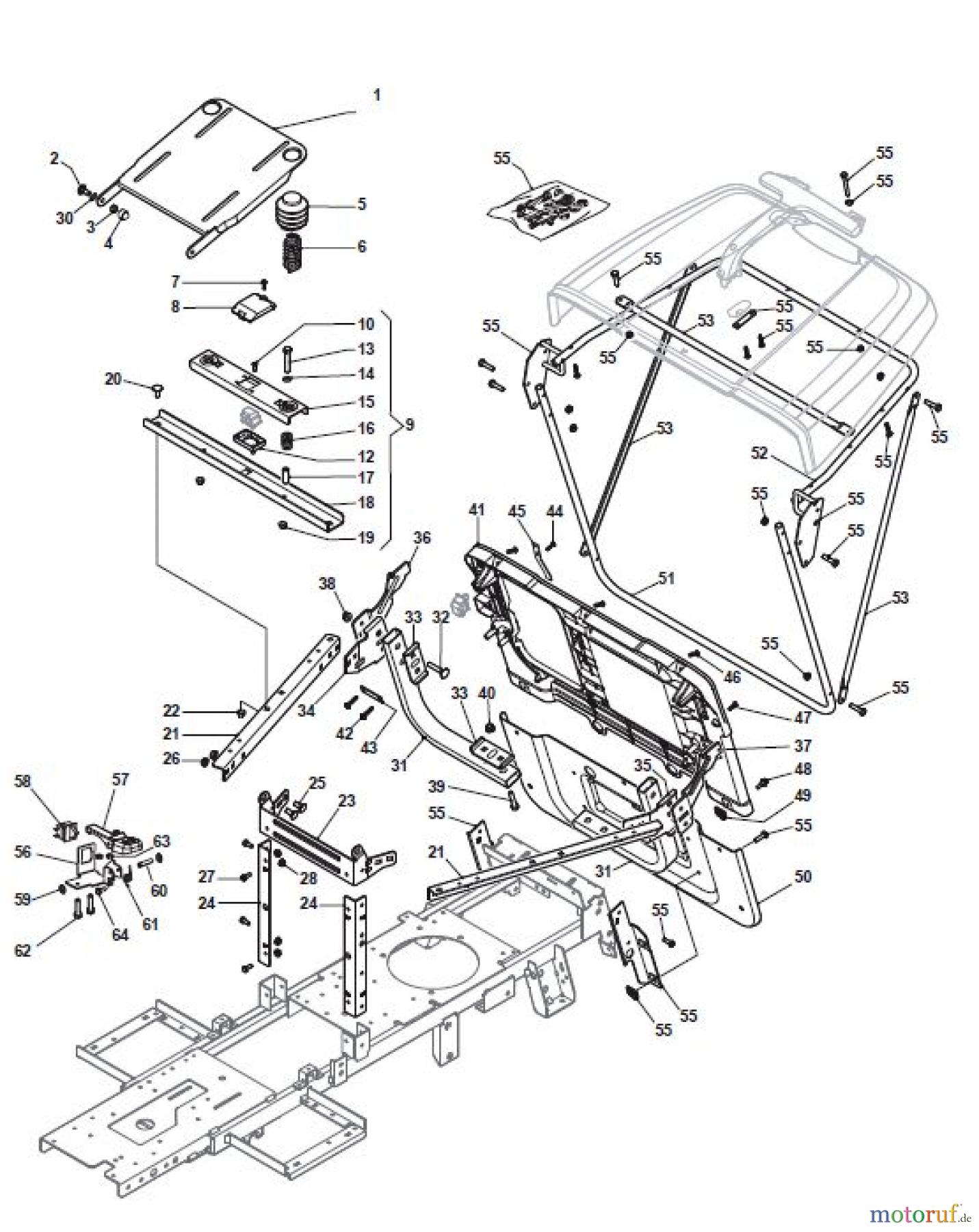 Global Garden Products GGP Aufsitzmäher Rider 66cm 2017 MJ 66 4E Hydro Chassis