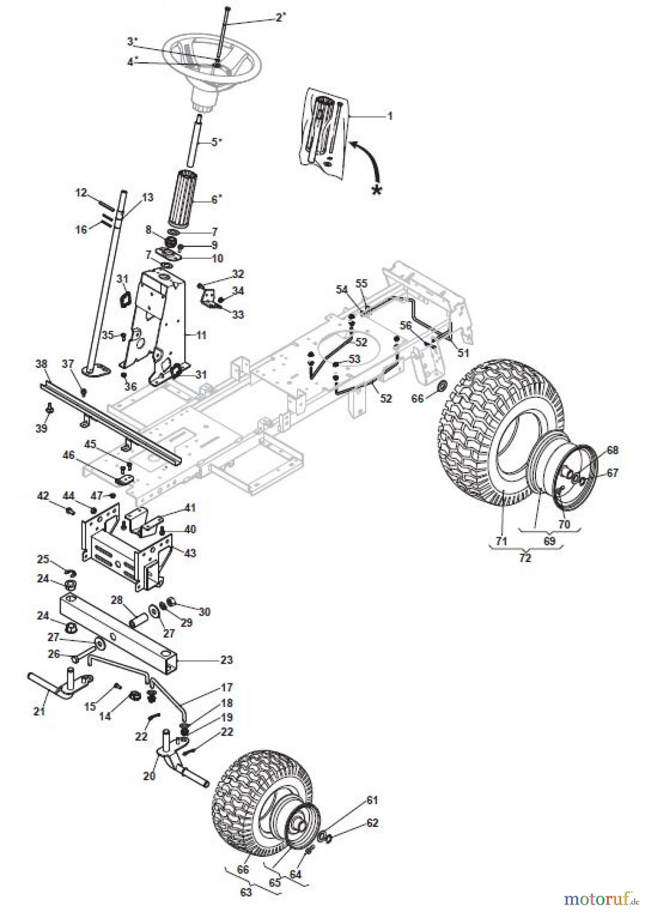  Global Garden Products GGP Aufsitzmäher Rider 66cm 2017 MJ 66 4E Hydro Steering