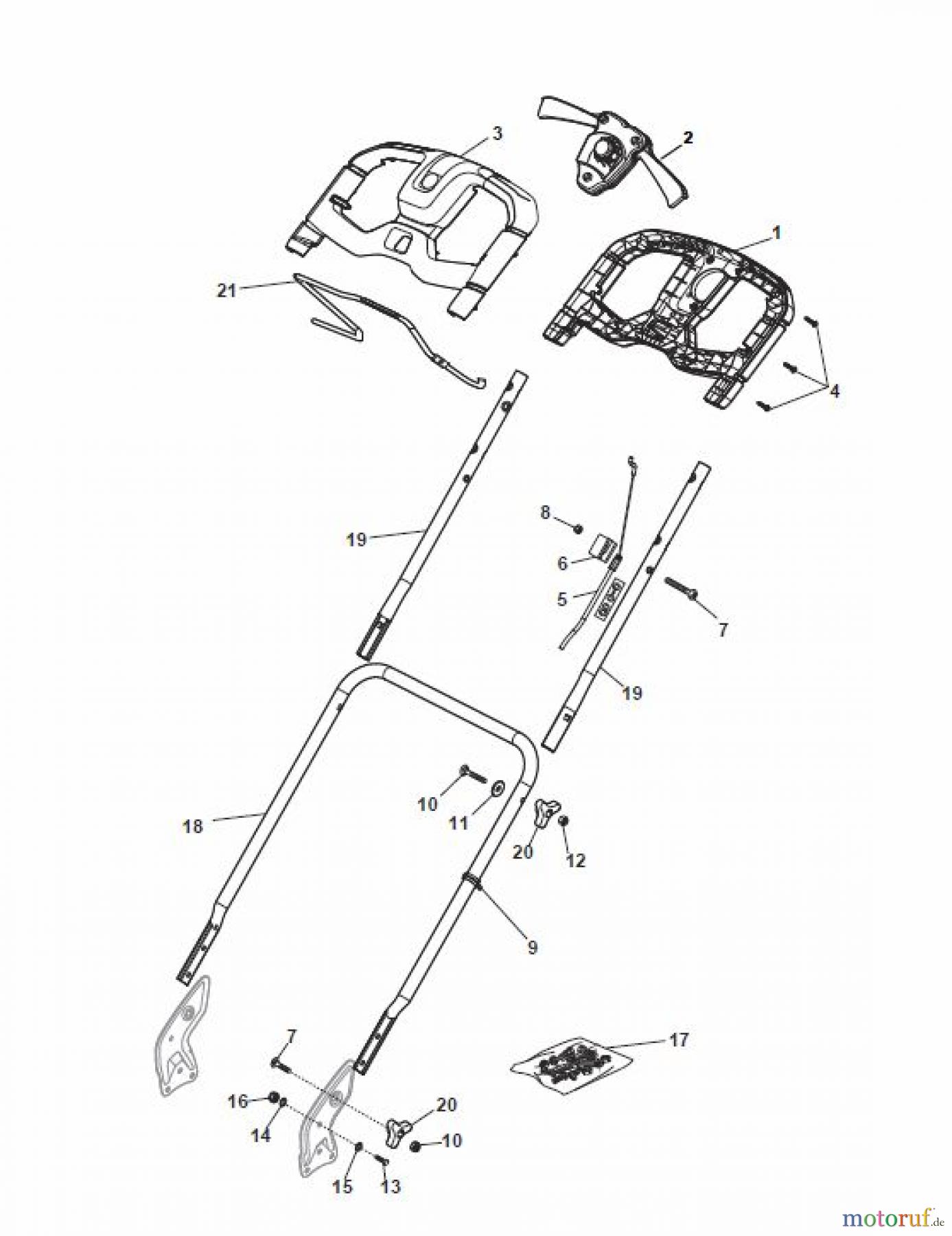Global Garden Products GGP Rasenmäher Baujahr 2017 Akku 2017 Mit Antrieb CR-CS 430 WS Li 80 Handle