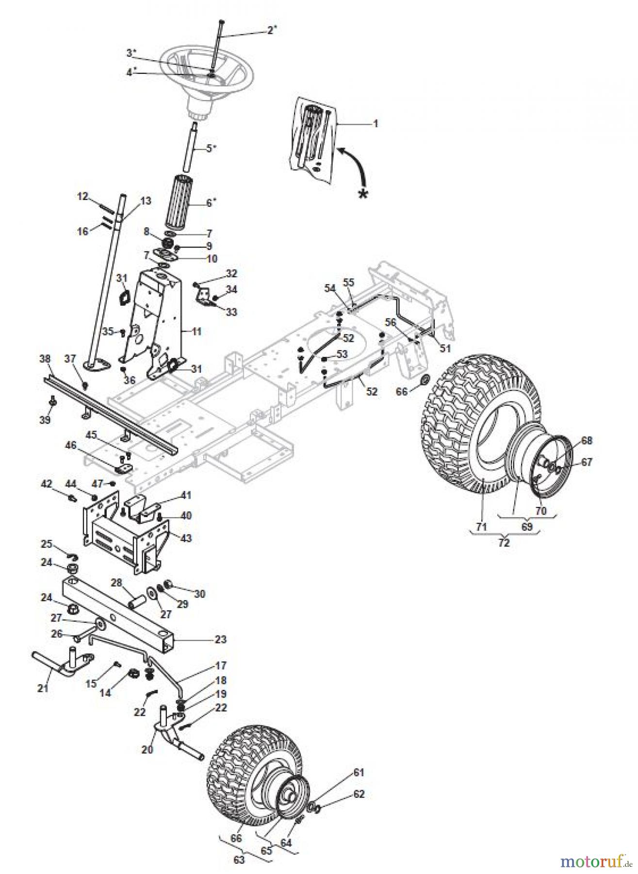 Global Garden Products GGP Aufsitzmäher Rider 66cm 2017 MJ 66 E Hydro Steering