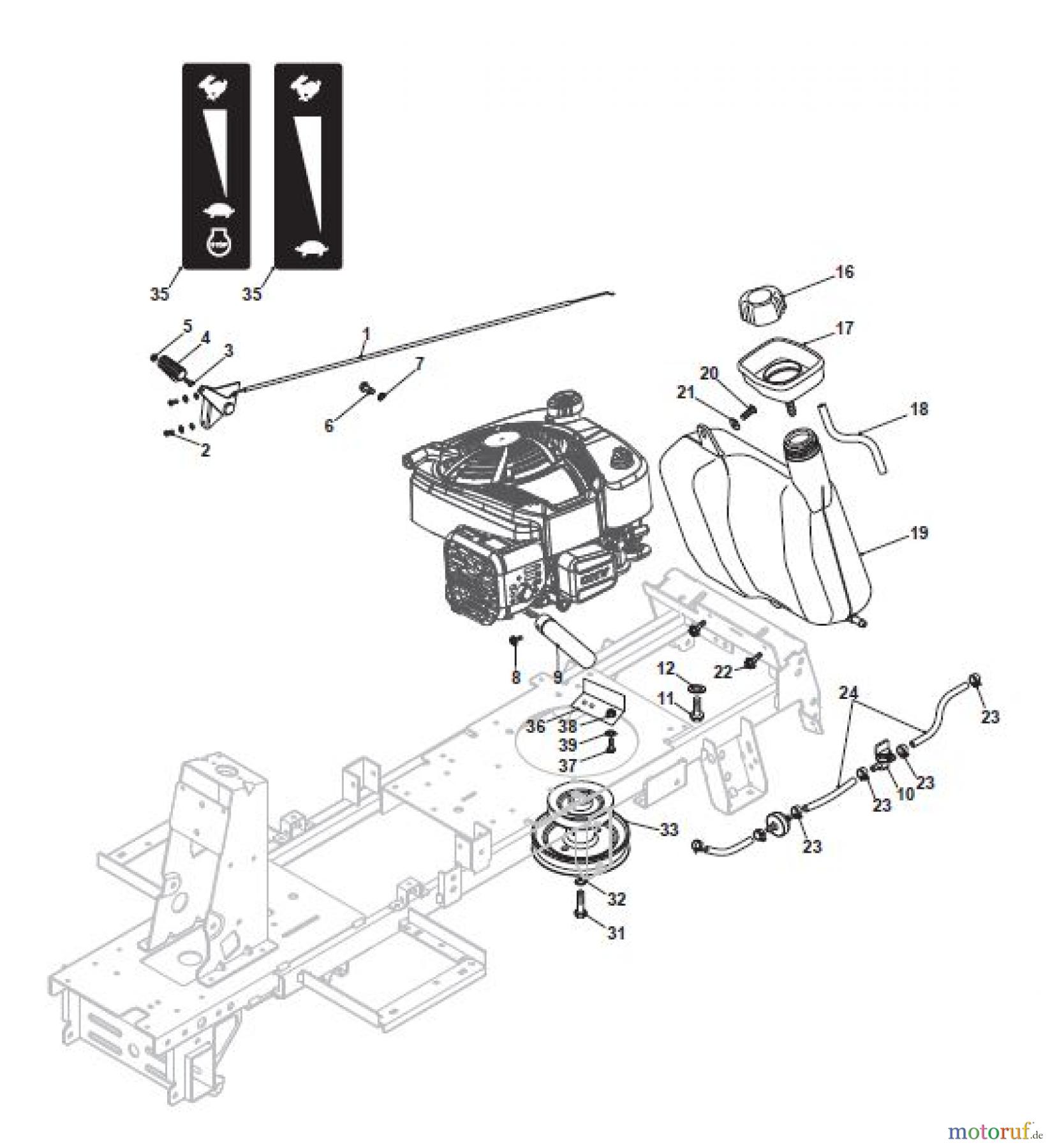Global Garden Products GGP Aufsitzmäher Rider 66cm 2017 MJ 66 E Hydro Engine - B&S