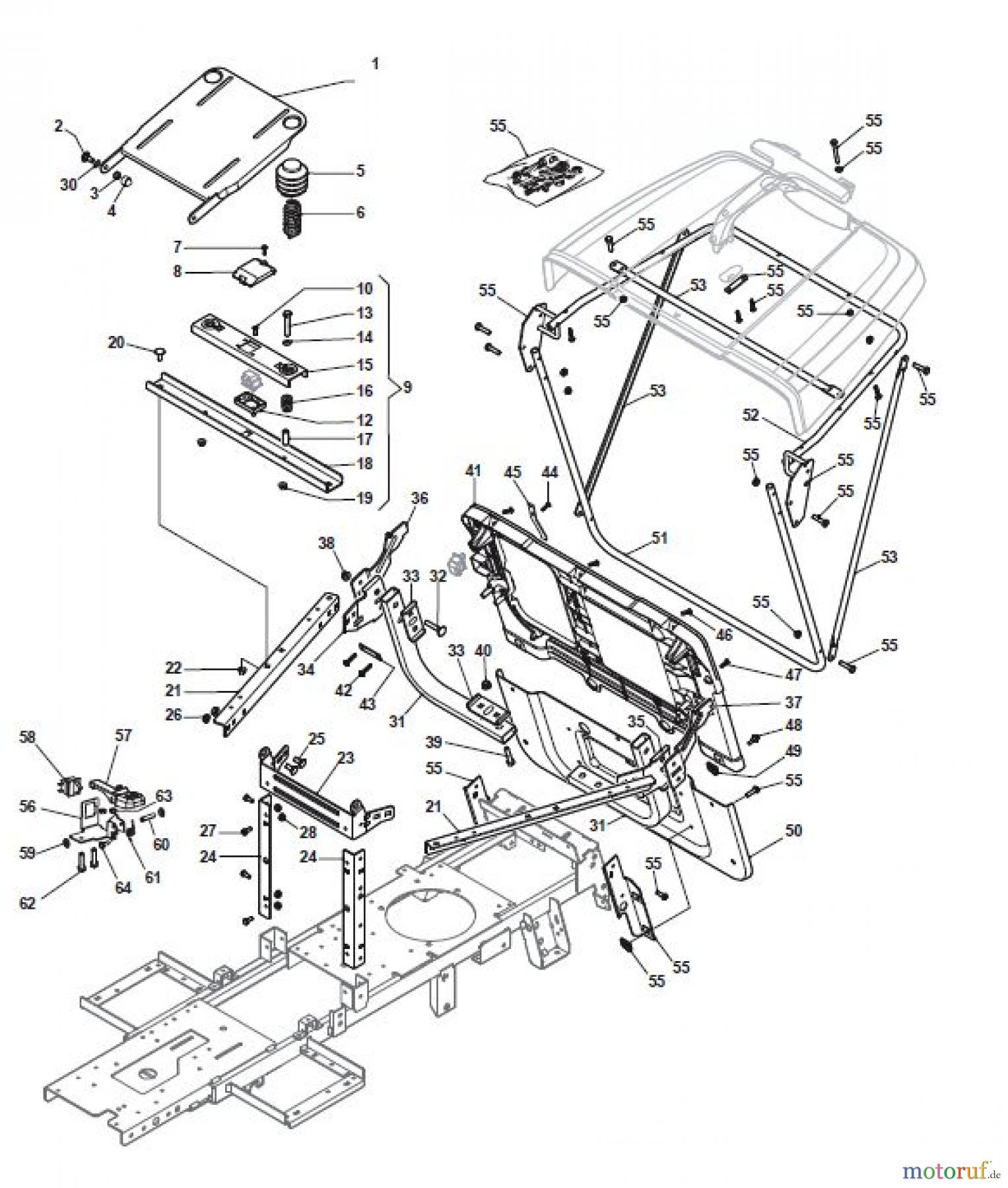 Global Garden Products GGP Aufsitzmäher Rider 66cm 2017 MJ 66 M Hydro Chassis