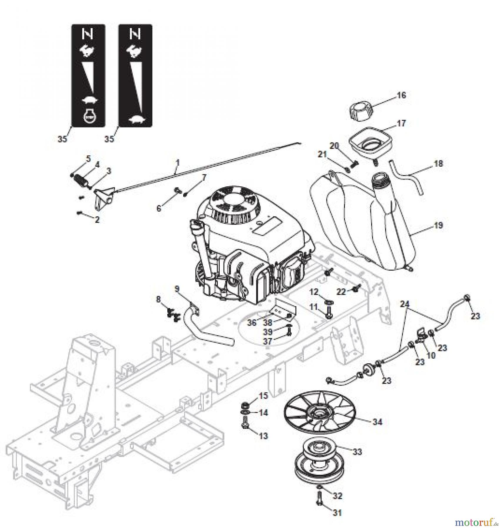 Global Garden Products GGP Aufsitzmäher Rider 66cm 2017 MJ 66 M Hydro Engine - GGP