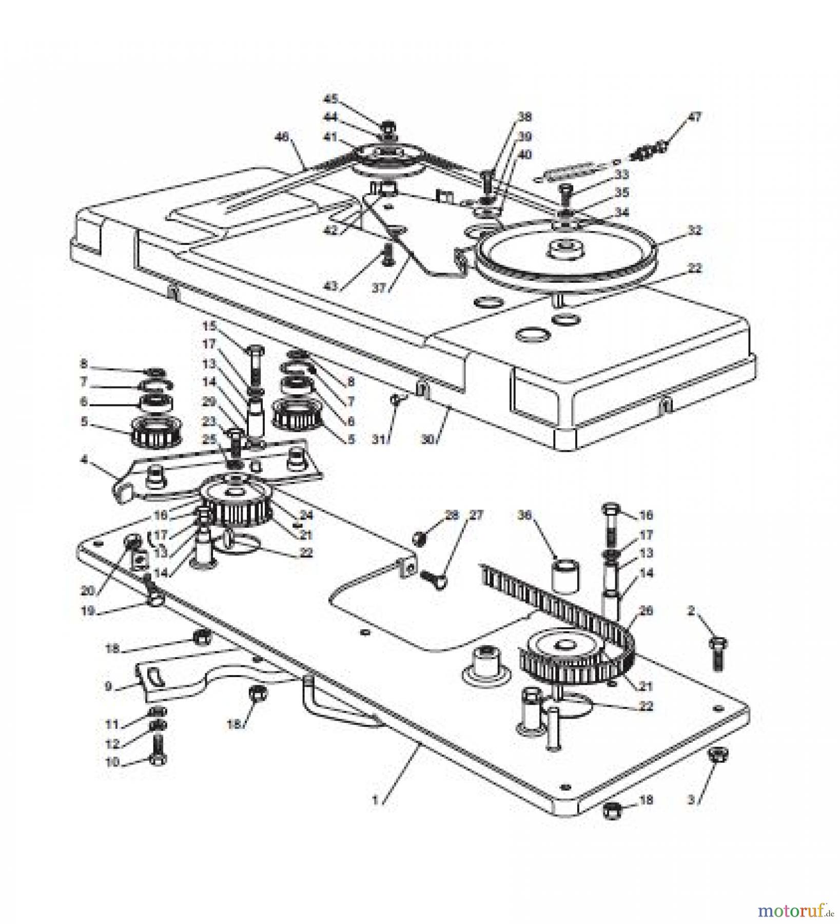 Global Garden Products GGP Aufsitzmäher Sammler Cellecting Pro 2017 TH4S 102 Hydro Blades Engagement