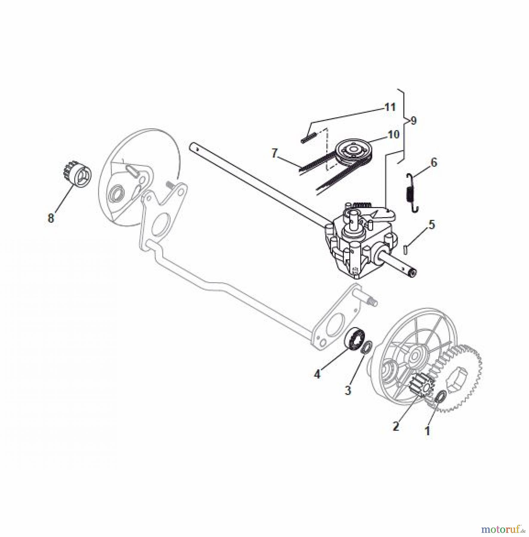 Global Garden Products GGP Rasenmäher Baujahr 2017 Akku 2017 Mit Antrieb MCS 500 TR Li 80 Transmission - Specific for STAR wheels