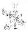 Global Garden Products GGP Baujahr 2017 Akku 2017 Mit Antrieb MCS 500 TR Li 80 Ersatzteile Battery Motor Ass.y