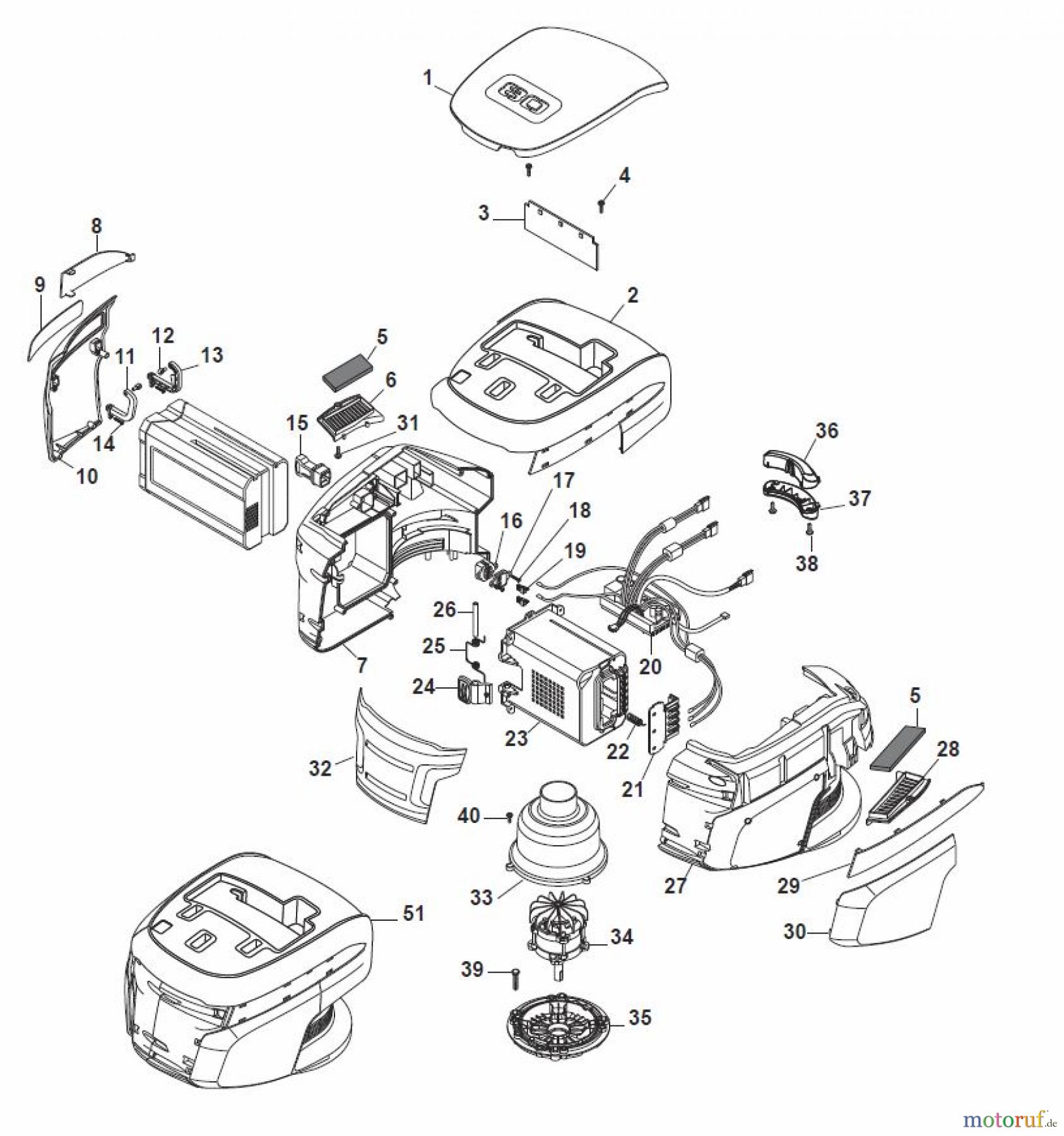  Global Garden Products GGP Rasenmäher Baujahr 2017 Akku 2017 Mit Antrieb NTL 480 TR-R Li 80 Battery Motor Ass.y