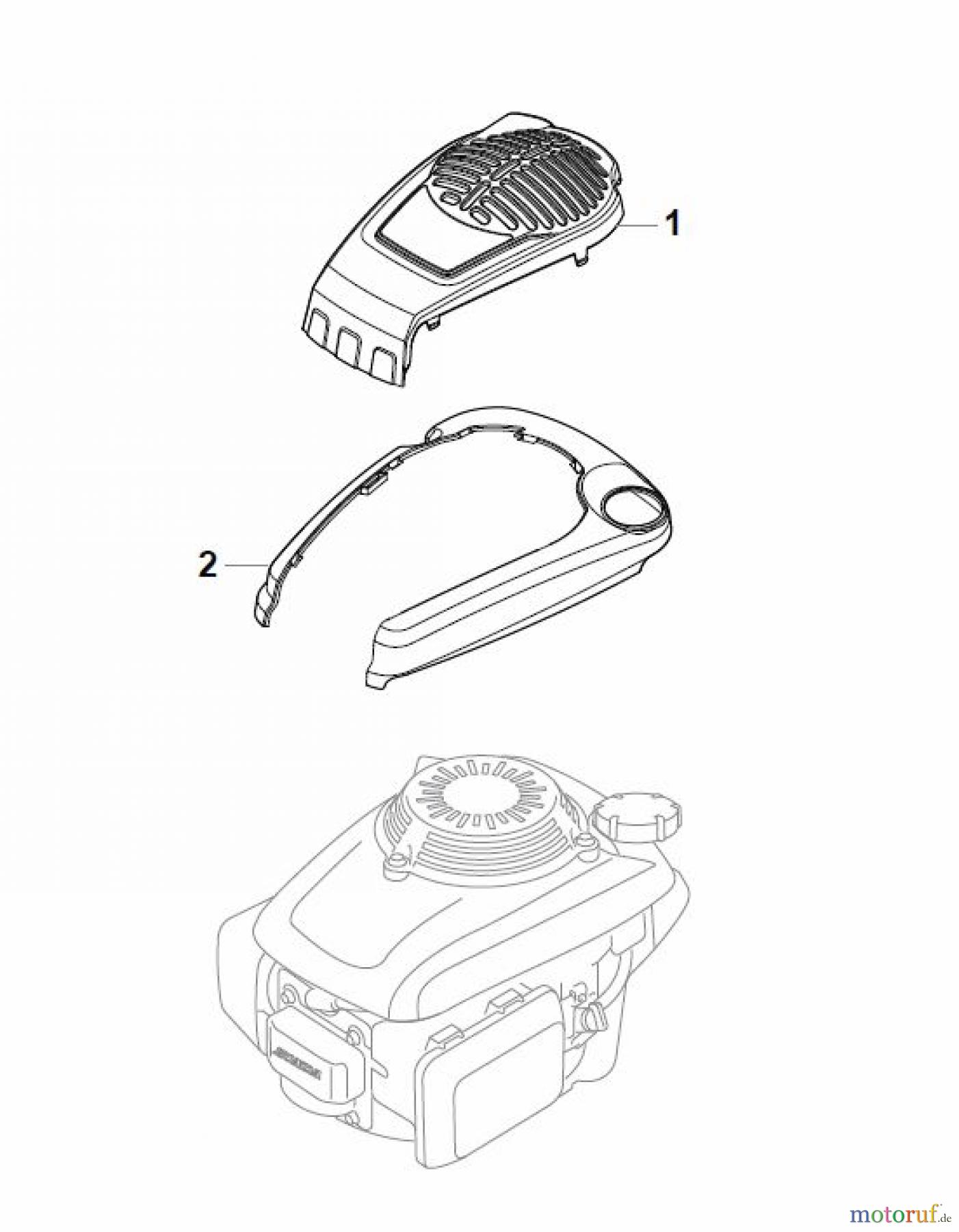 Global Garden Products GGP Rasenmäher Baujahr 2017 Benzin Mit Antrieb 2017 CRC-CSC 534 SE - CRC-CSC 534 SQE Honda Engine Cover