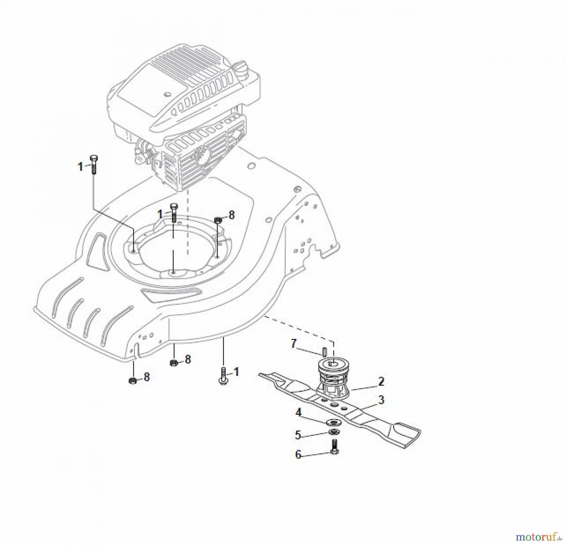  Global Garden Products GGP Rasenmäher Baujahr 2017 Benzin Mit Antrieb 2017 CRC-CSC 534 SE - CRC-CSC 534 SQE Blade