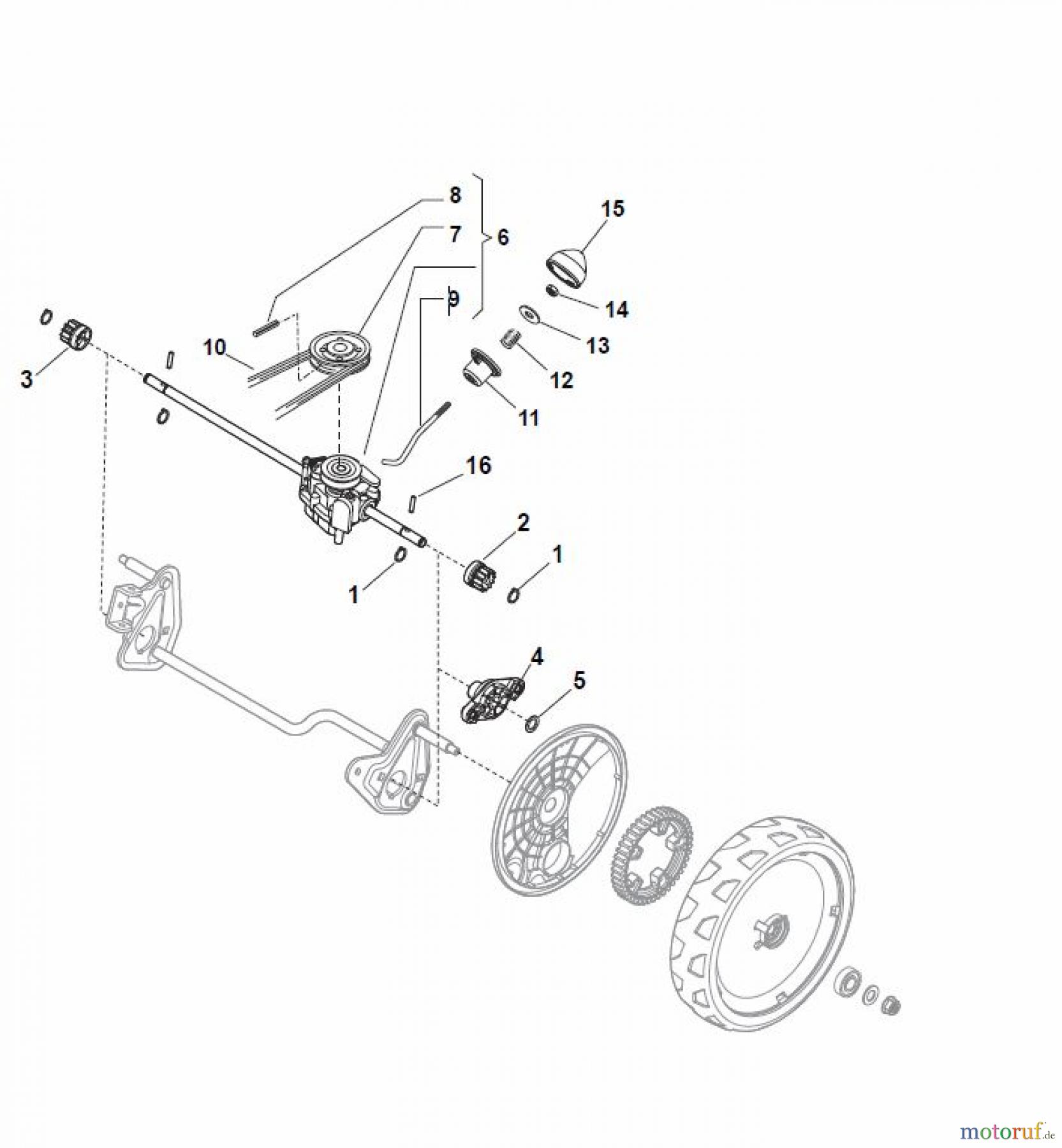 Global Garden Products GGP Rasenmäher Baujahr 2017 Benzin Mit Antrieb 2017 CR-CS 434 S Transmission