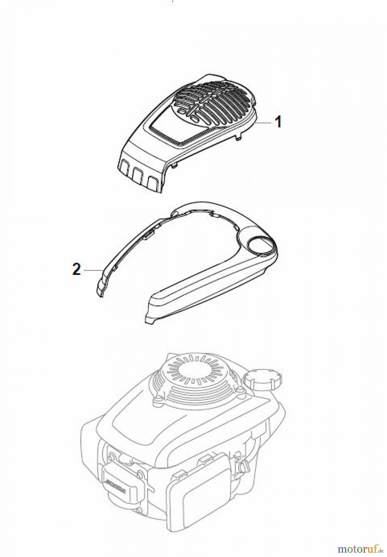 Global Garden Products GGP Rasenmäher Baujahr 2017 Benzin Mit Antrieb 2017 CR-CS 484 WS - CR-CS 484 WSQ Honda Motorabdeckung