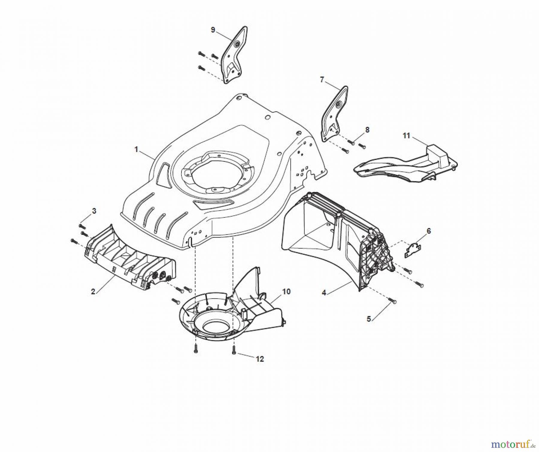 Global Garden Products GGP Rasenmäher Baujahr 2017 Benzin Mit Antrieb 2017 CRL-CSL 484 S - CRL-CSL 484 SQ Deck - CR