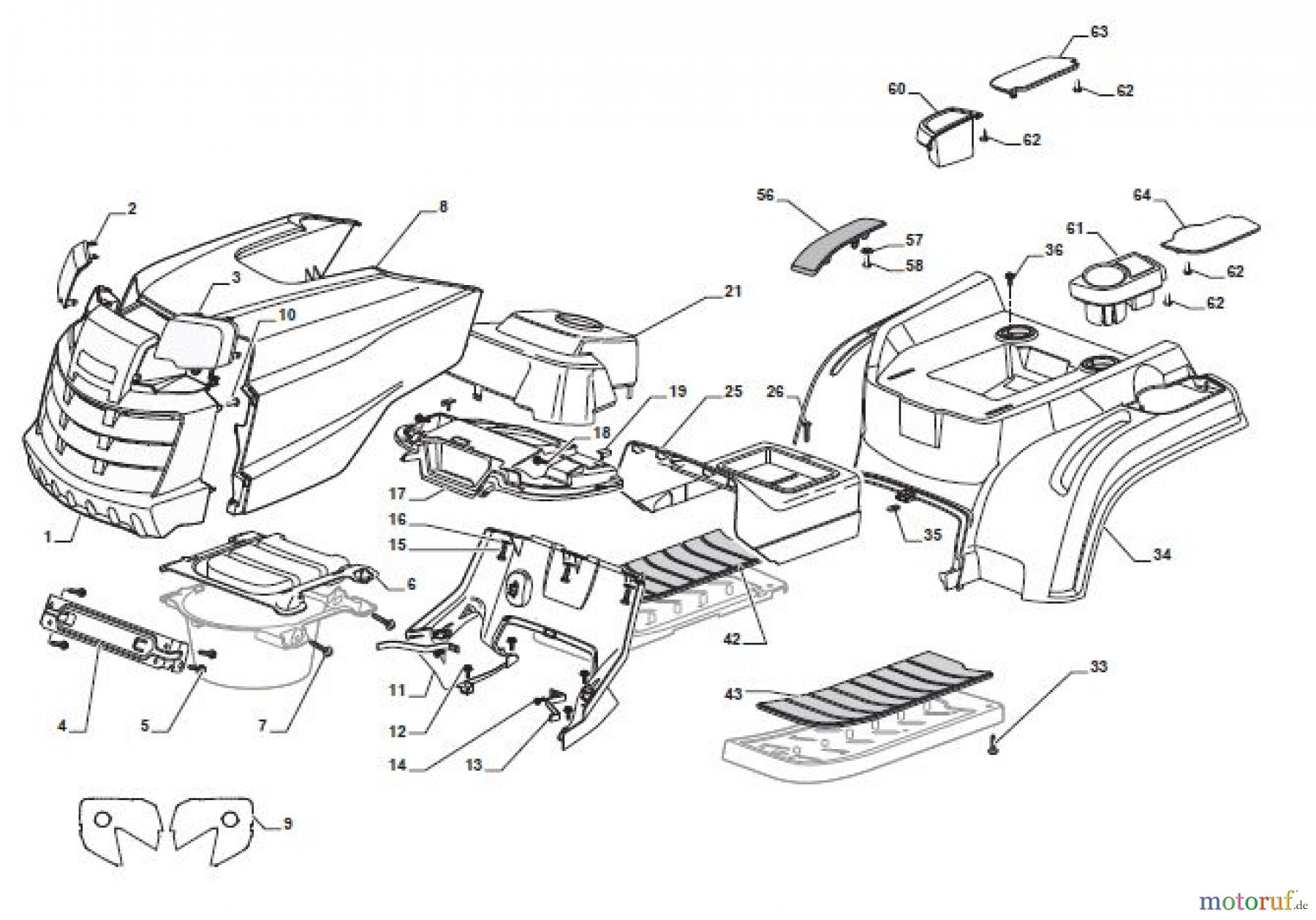  Global Garden Products GGP Aufsitzmäher Sammler Collecting 84cm 2017 MPS 84 Hydro Body