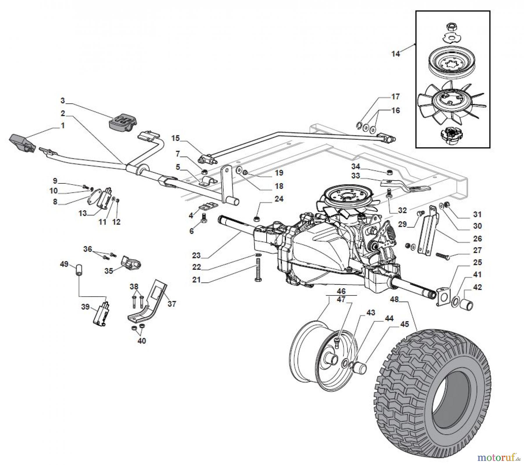  Global Garden Products GGP Aufsitzmäher Sammler Collecting 84cm 2017 MPS 84 Hydro Transmission