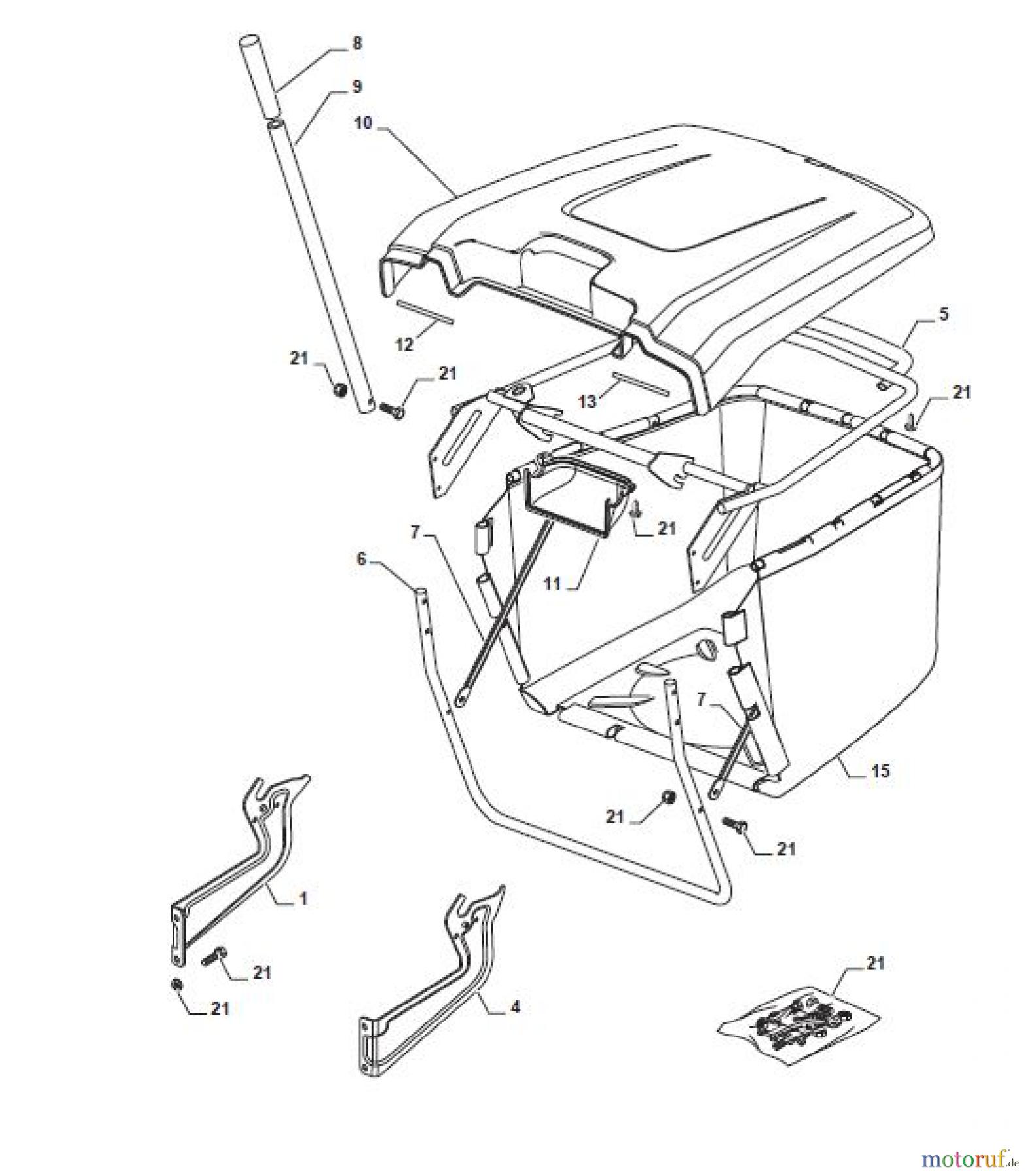  Global Garden Products GGP Aufsitzmäher Sammler Collecting 84cm 2017 MPS 84 Hydro Grasscatcher High End