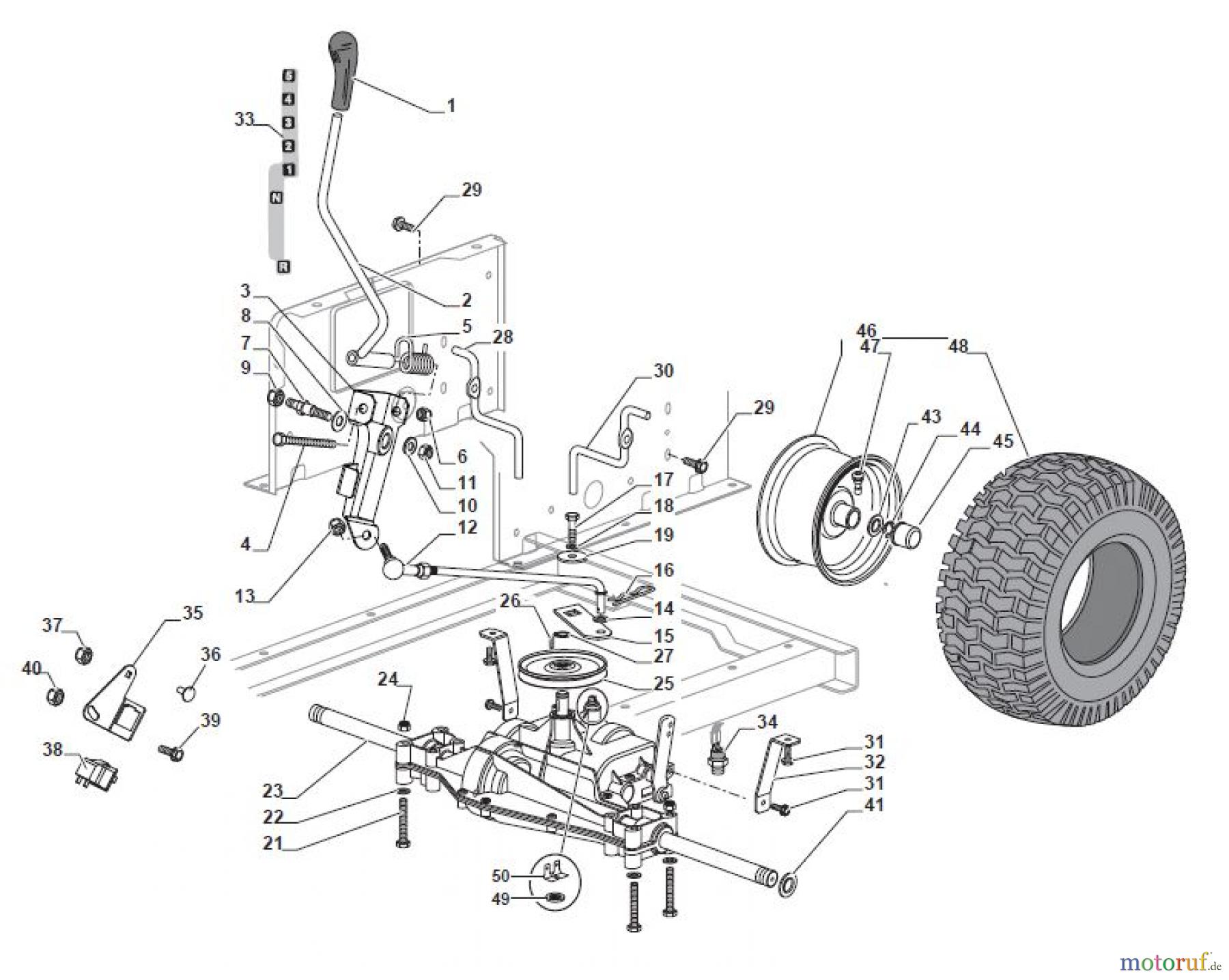  Global Garden Products GGP Aufsitzmäher Sammler Collecting 84cm 2017 MPS 84 Transmission