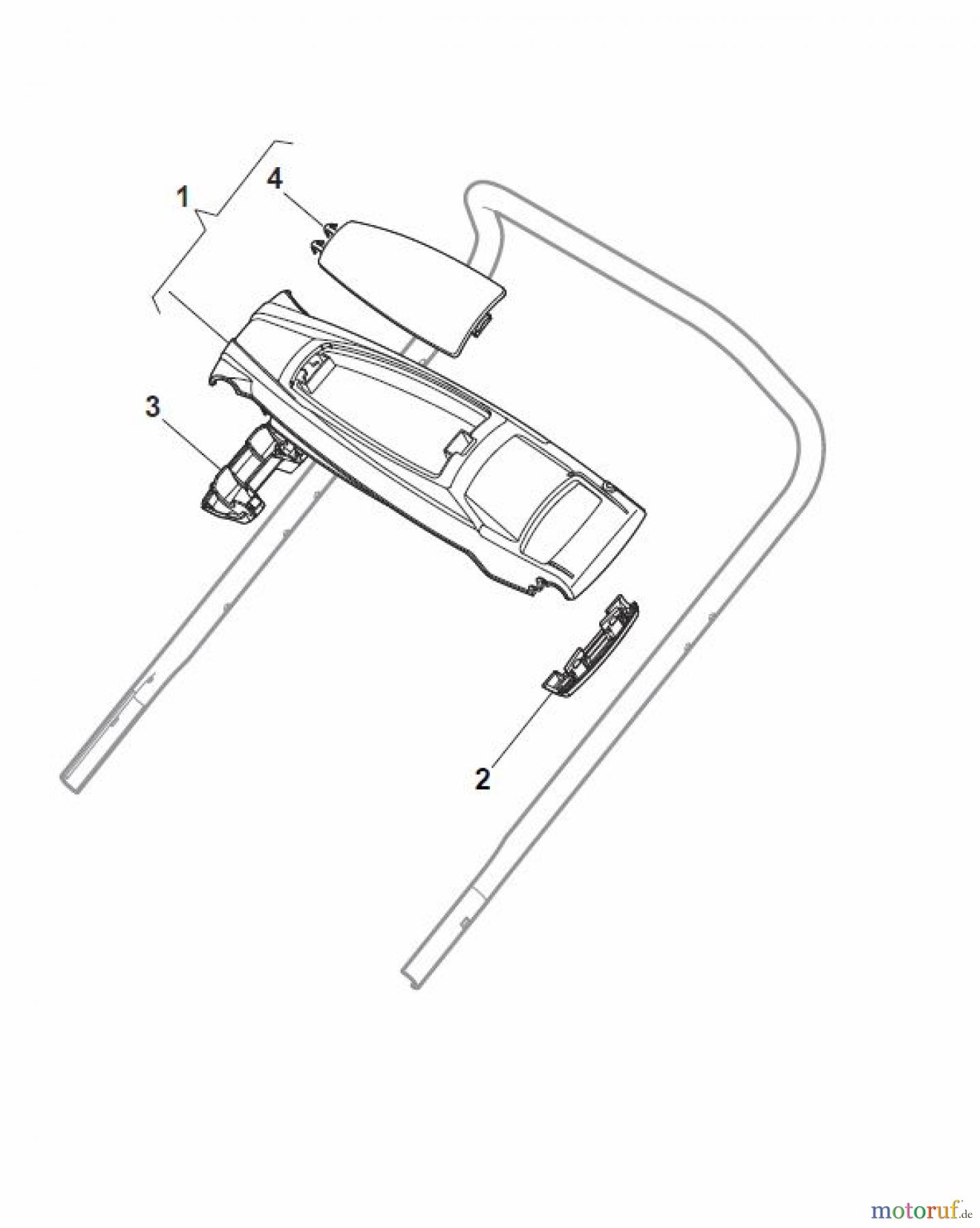  Global Garden Products GGP Rasenmäher Baujahr 2017 Benzin Mit Antrieb 2017 CRL-CSL 484 WS - CRL-CSL 484 WSQ Controls