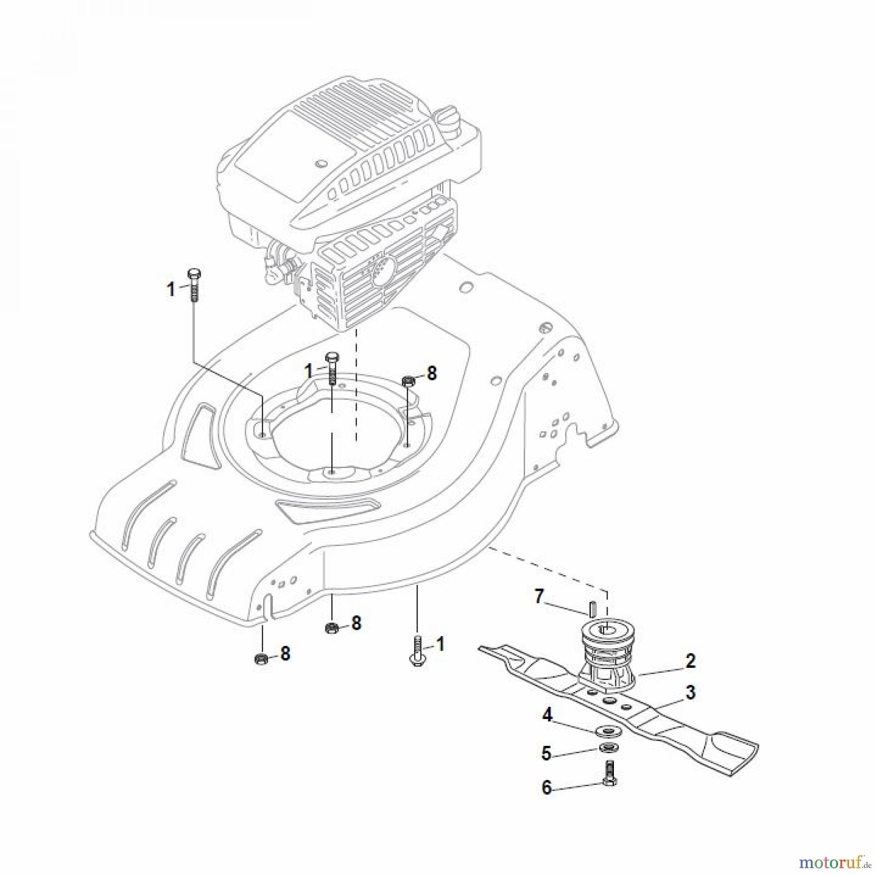Global Garden Products GGP Rasenmäher Baujahr 2017 Benzin Mit Antrieb 2017 CRL-CSL 484 WS - CRL-CSL 484 WSQ Blade