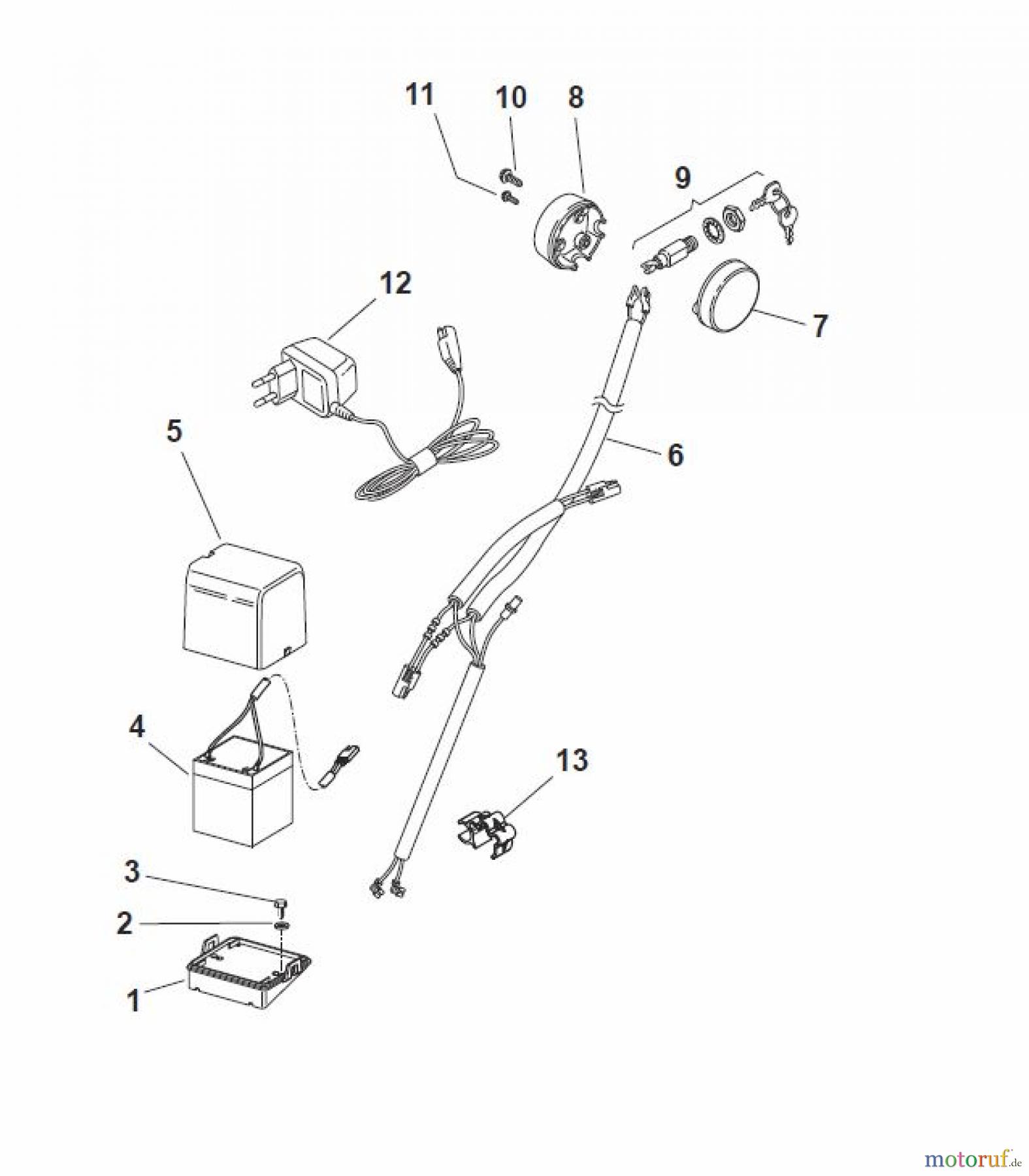 Global Garden Products GGP Rasenmäher Baujahr 2017 Benzin Mit Antrieb 2017 CRL-CSL 484 WSE - CRL-CSL 484 WSQE Electric Start Controls