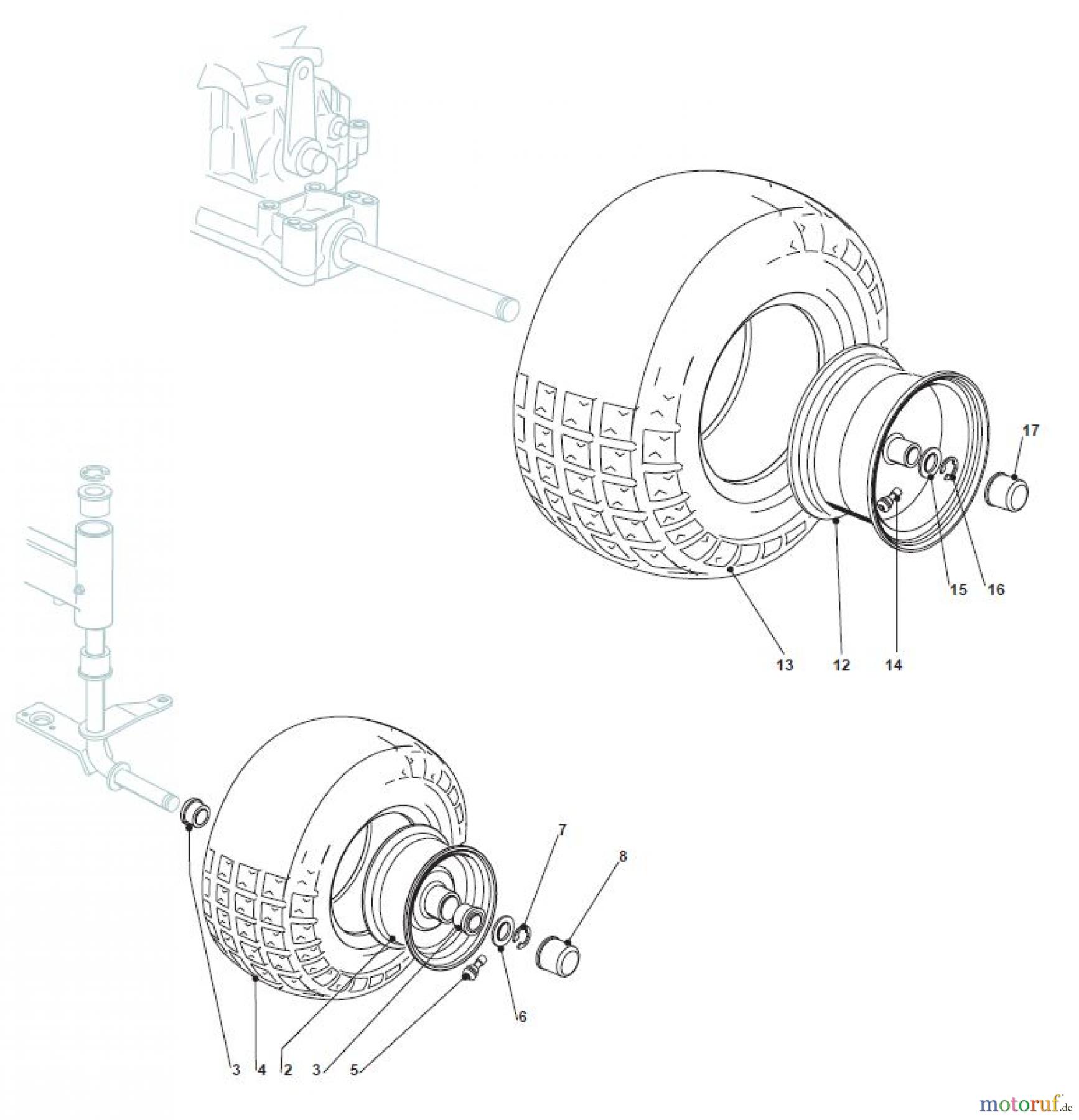Global Garden Products GGP Aufsitzmäher Sammler Collecting 92cm 2017 NJA 92 Hydro Wheels