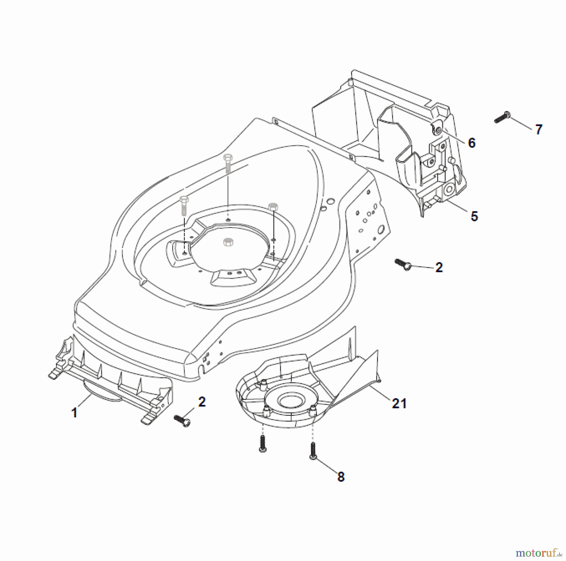 Global Garden Products GGP Rasenmäher Baujahr 2017 Benzin Mit Antrieb 2017 ES 414 TR Front Conveyor Assy