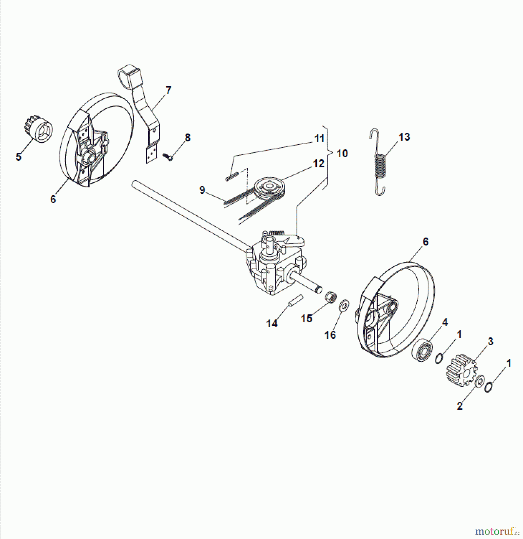 Global Garden Products GGP Rasenmäher Baujahr 2017 Benzin Mit Antrieb 2017 ES 414 TR Transmission