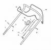 Global Garden Products GGP Baujahr 2017 Benzin Mit Antrieb 2017 ESL 464 TR Ersatzteile Handle, Upper Part