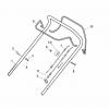 Global Garden Products GGP Baujahr 2017 Benzin Mit Antrieb 2017 ESL 464 TR Ersatzteile Handle, Upper Part