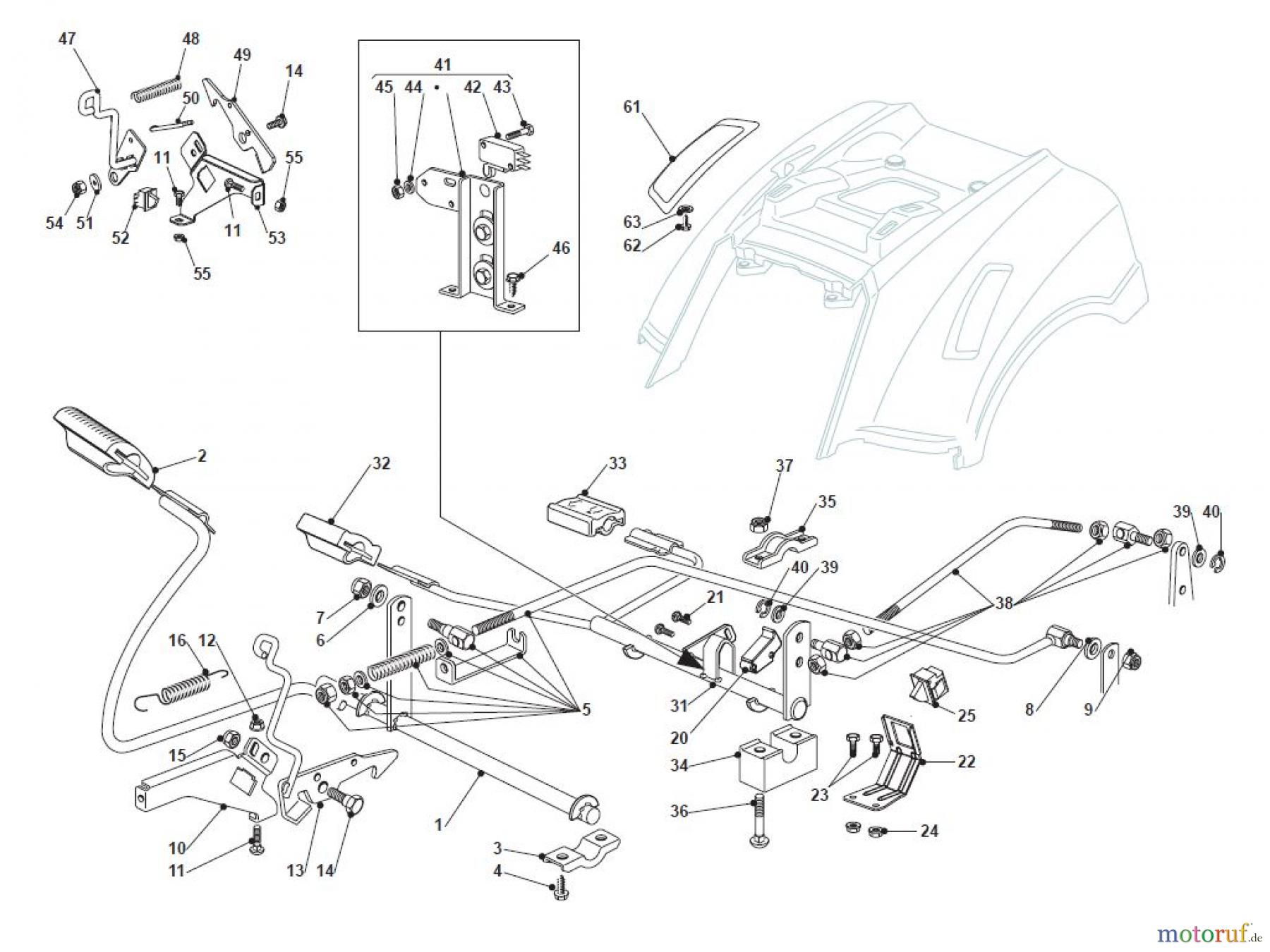  Global Garden Products GGP Aufsitzmäher Sammler Collecting 92cm 2017 NJS 92 Hydro Brake And Gearbox Controls Hydrogear
