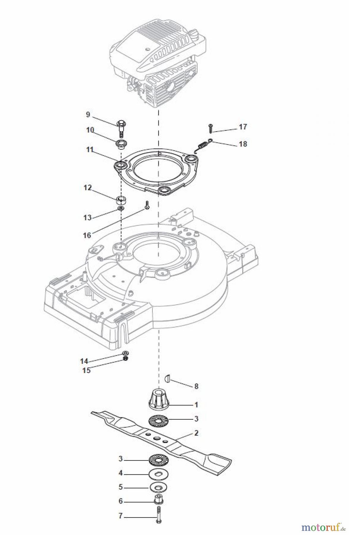 Global Garden Products GGP Rasenmäher Baujahr 2017 Benzin Mit Antrieb 2017 MC 534 TR/E 4S Blade with AVS System
