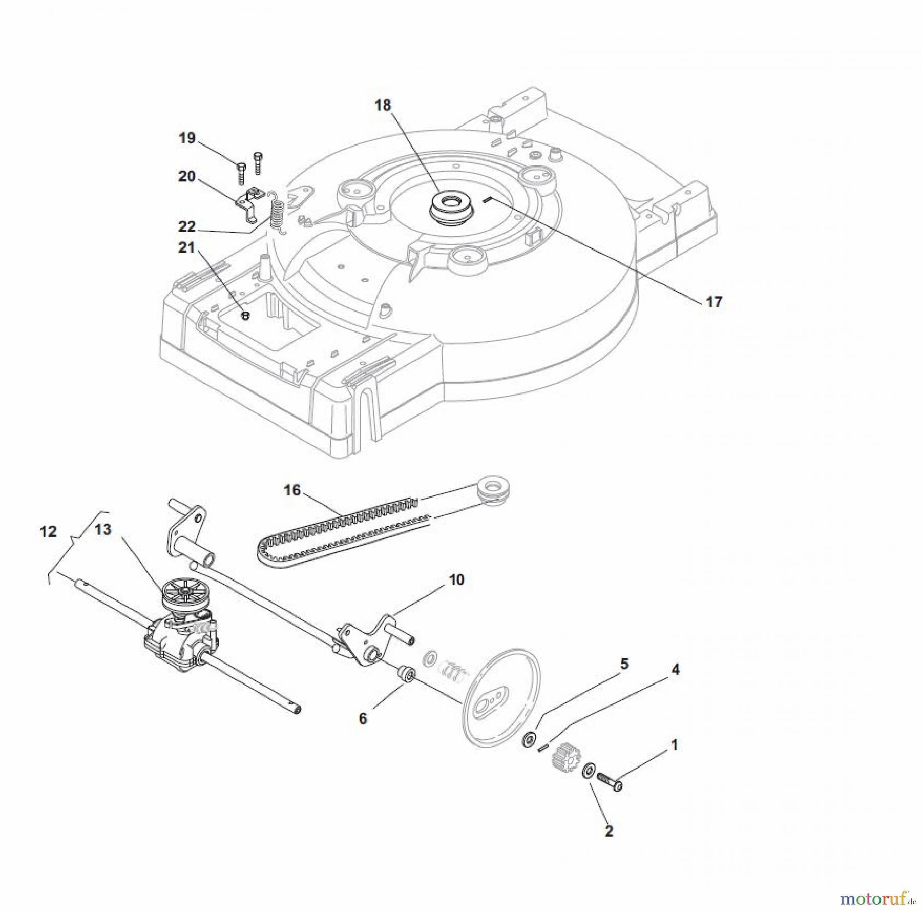  Global Garden Products GGP Rasenmäher Baujahr 2017 Benzin Mit Antrieb 2017 MC 534 TR/E Transmission