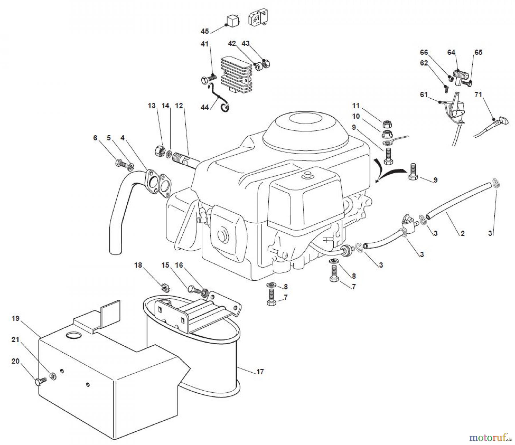 Global Garden Products GGP Aufsitzmäher Sammler Collecting 92cm 2017 NJS 92 Engine - Honda Gxv 390